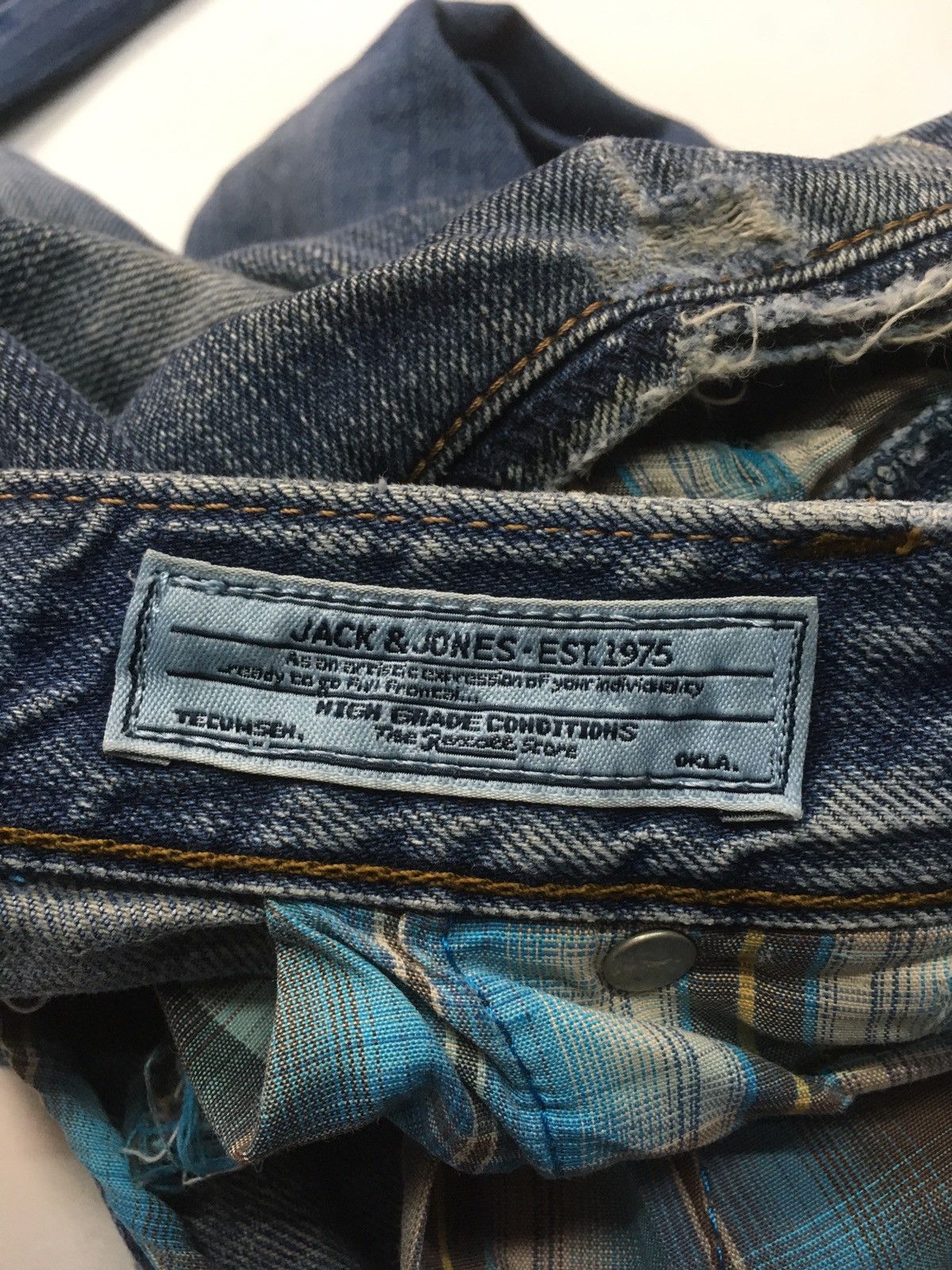 Jack & Jones × Vintage Vintage jack&jones distressed denim japan Size US 34 / EU 50 - 16 Thumbnail
