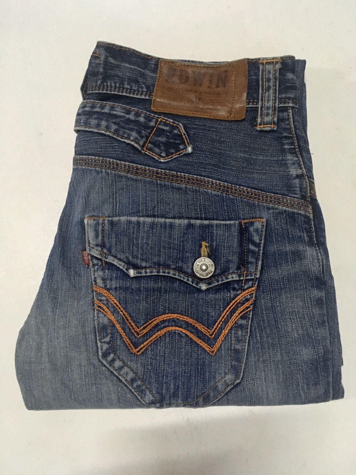 Edwin × Vintage Vintage edwin distressed jeans Japan Size US 32 / EU 48 - 1 Thumbnail