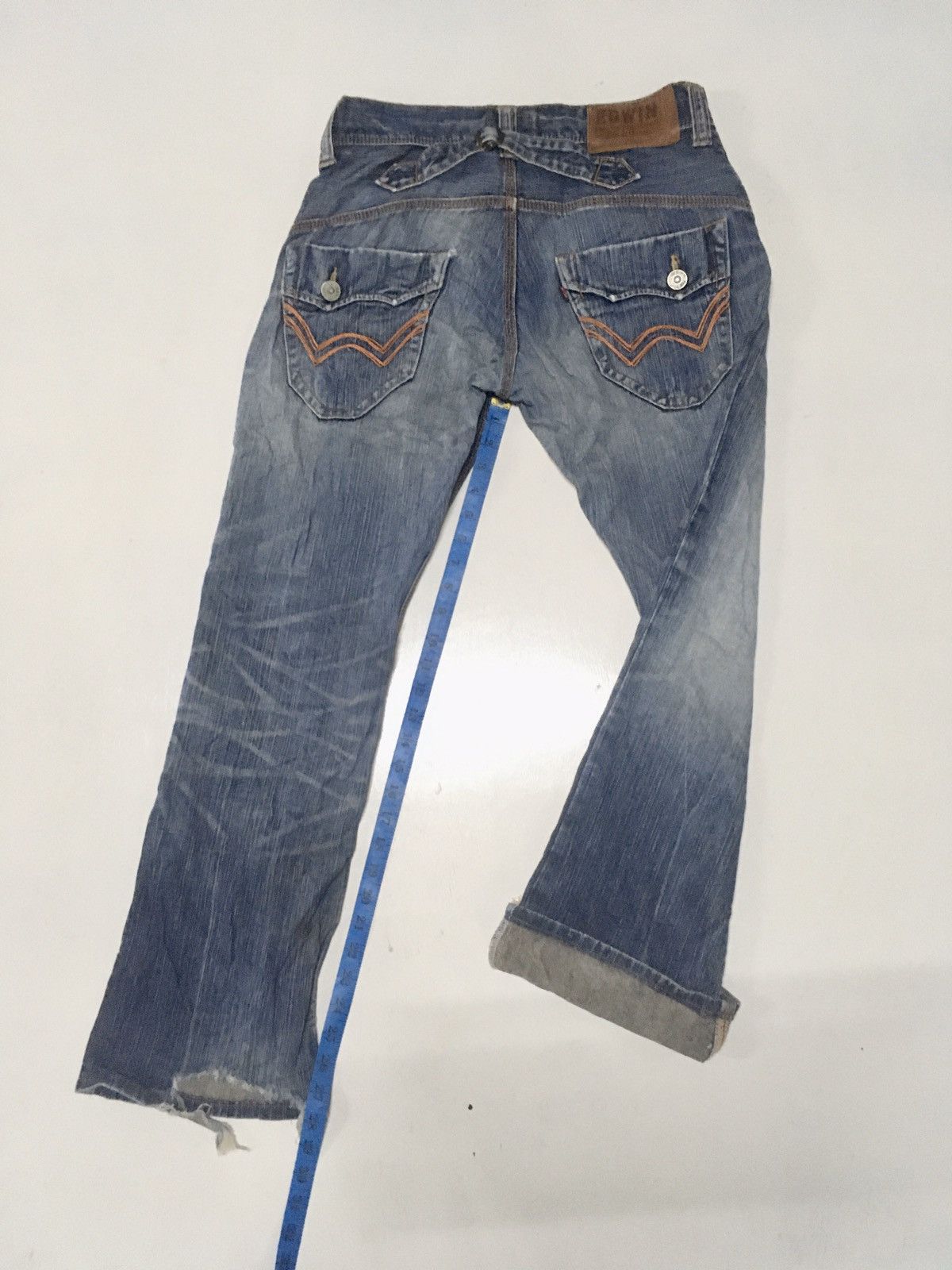 Edwin × Vintage Vintage edwin distressed jeans Japan Size US 32 / EU 48 - 3 Thumbnail