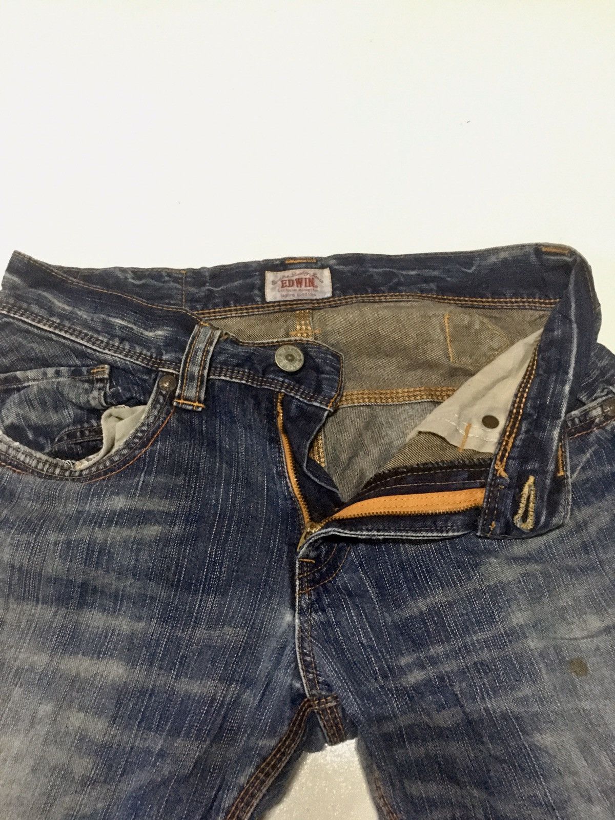 Edwin × Vintage Vintage edwin distressed jeans Japan Size US 32 / EU 48 - 6 Thumbnail