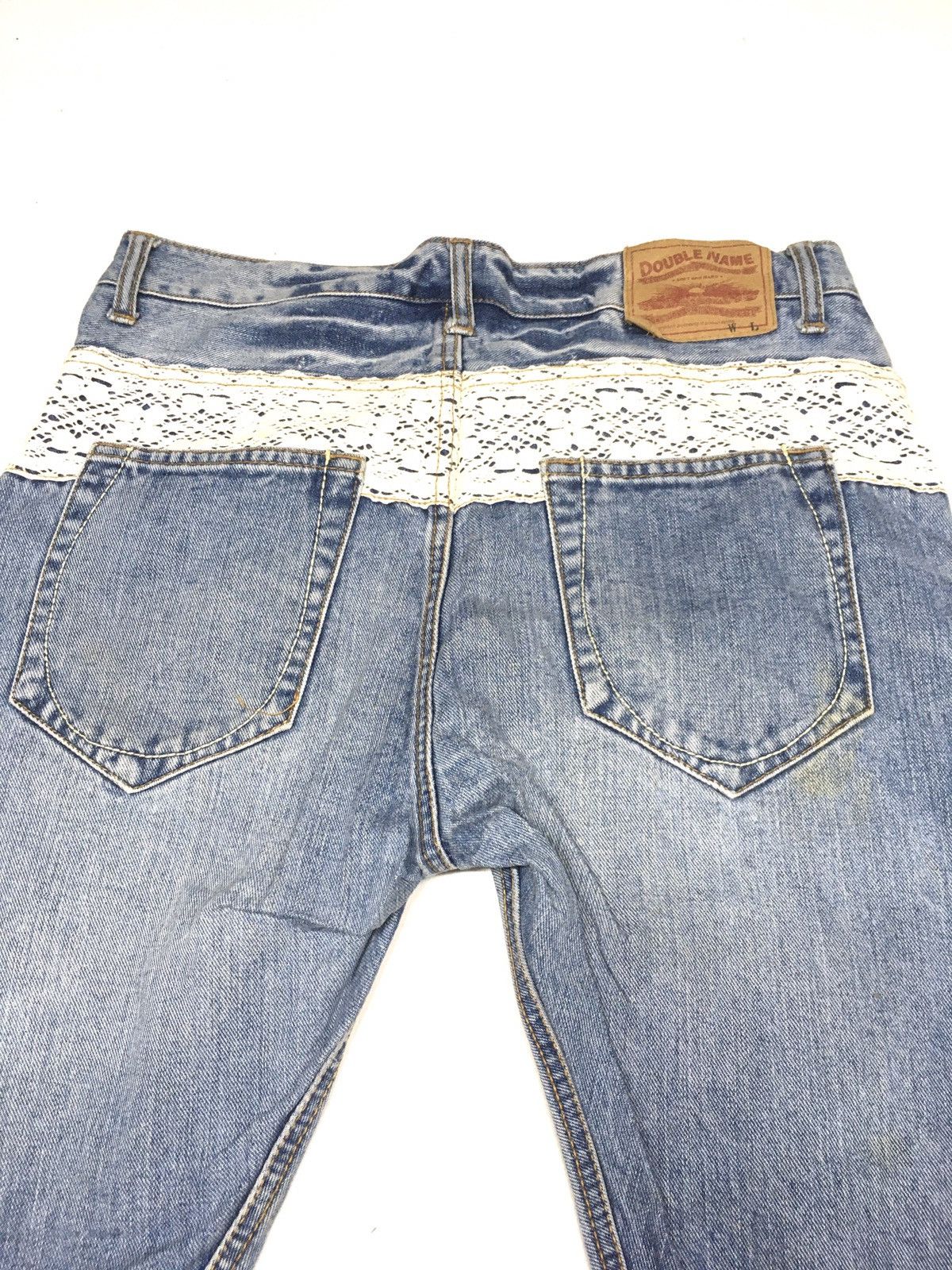 Japanese Brand Double name distressed denim japan Size US 32 / EU 48 - 7 Thumbnail