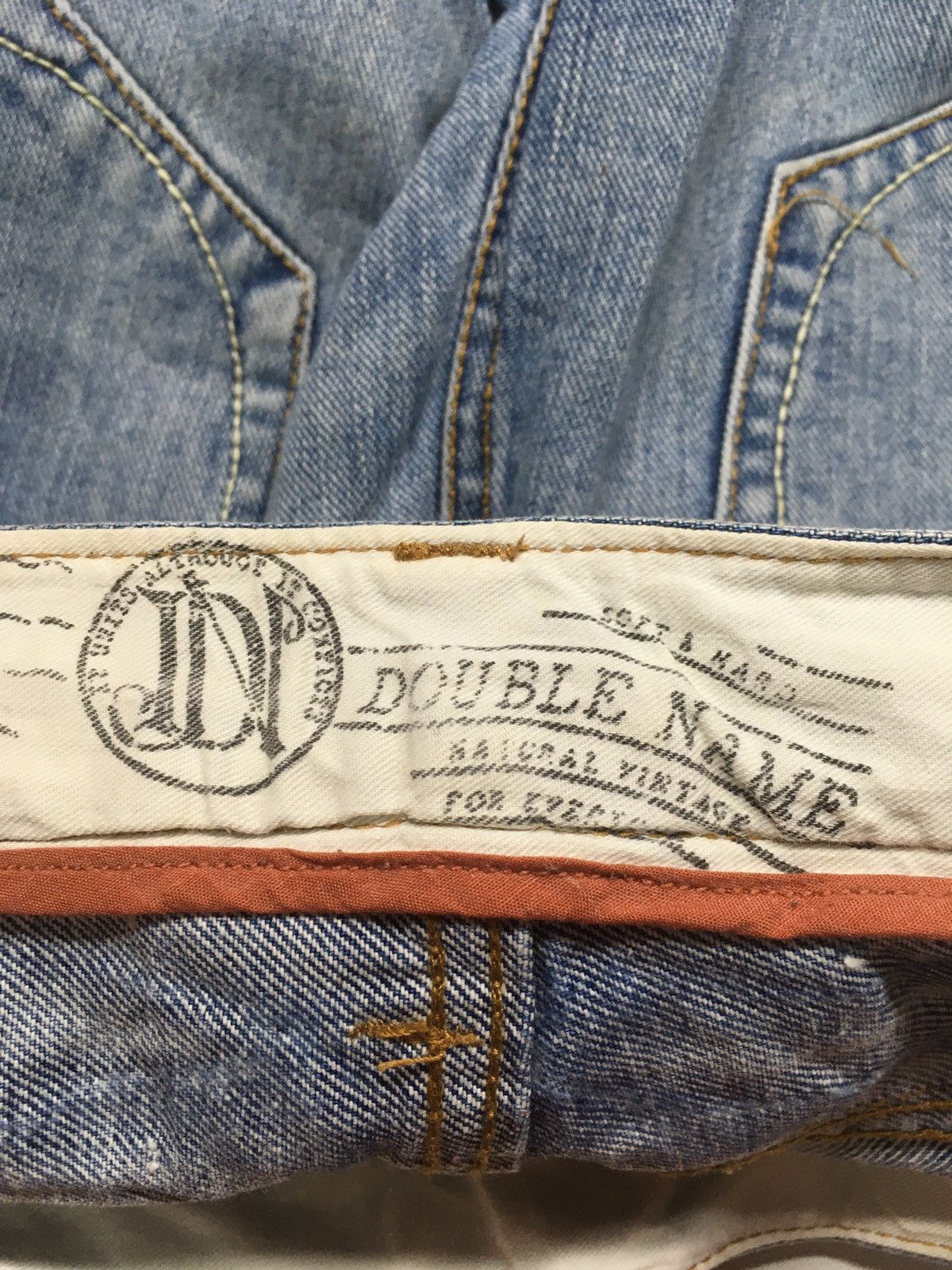 Japanese Brand Double name distressed denim japan Size US 32 / EU 48 - 11 Thumbnail
