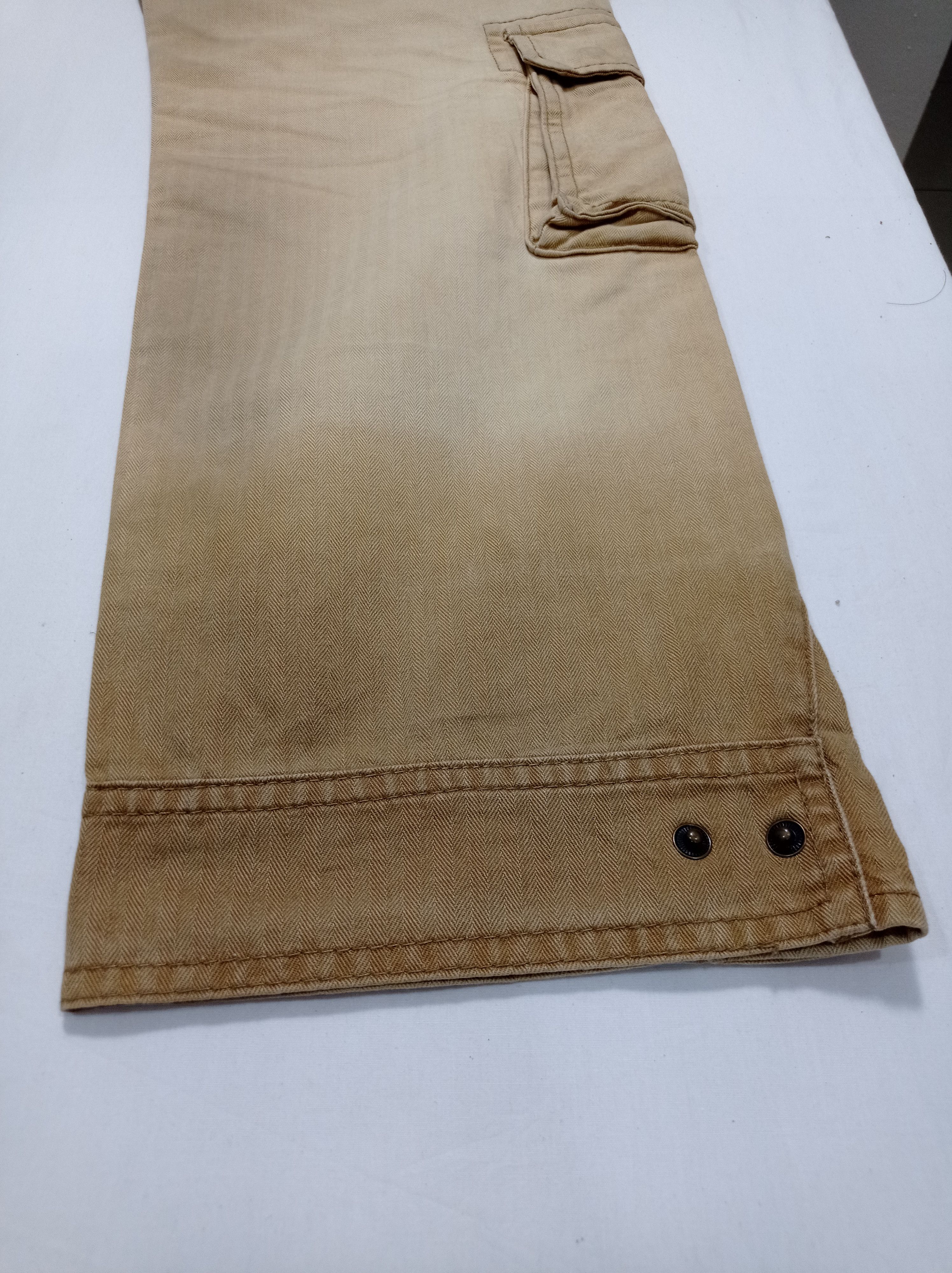 Purple Purple And Yellow Multi Pocket Cargo Pants Size US 33 - 17 Thumbnail