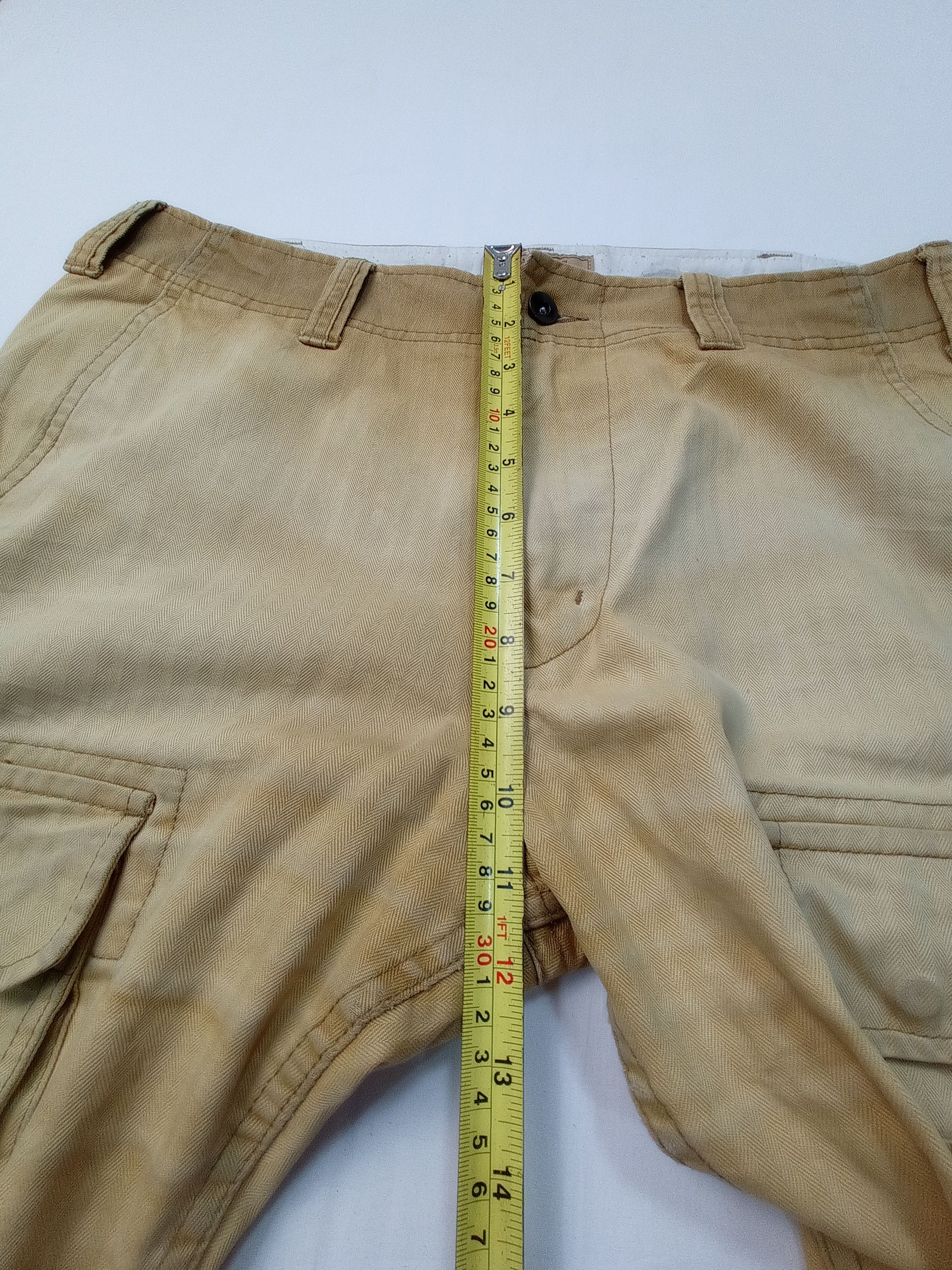 Purple Purple And Yellow Multi Pocket Cargo Pants Size US 33 - 24 Thumbnail