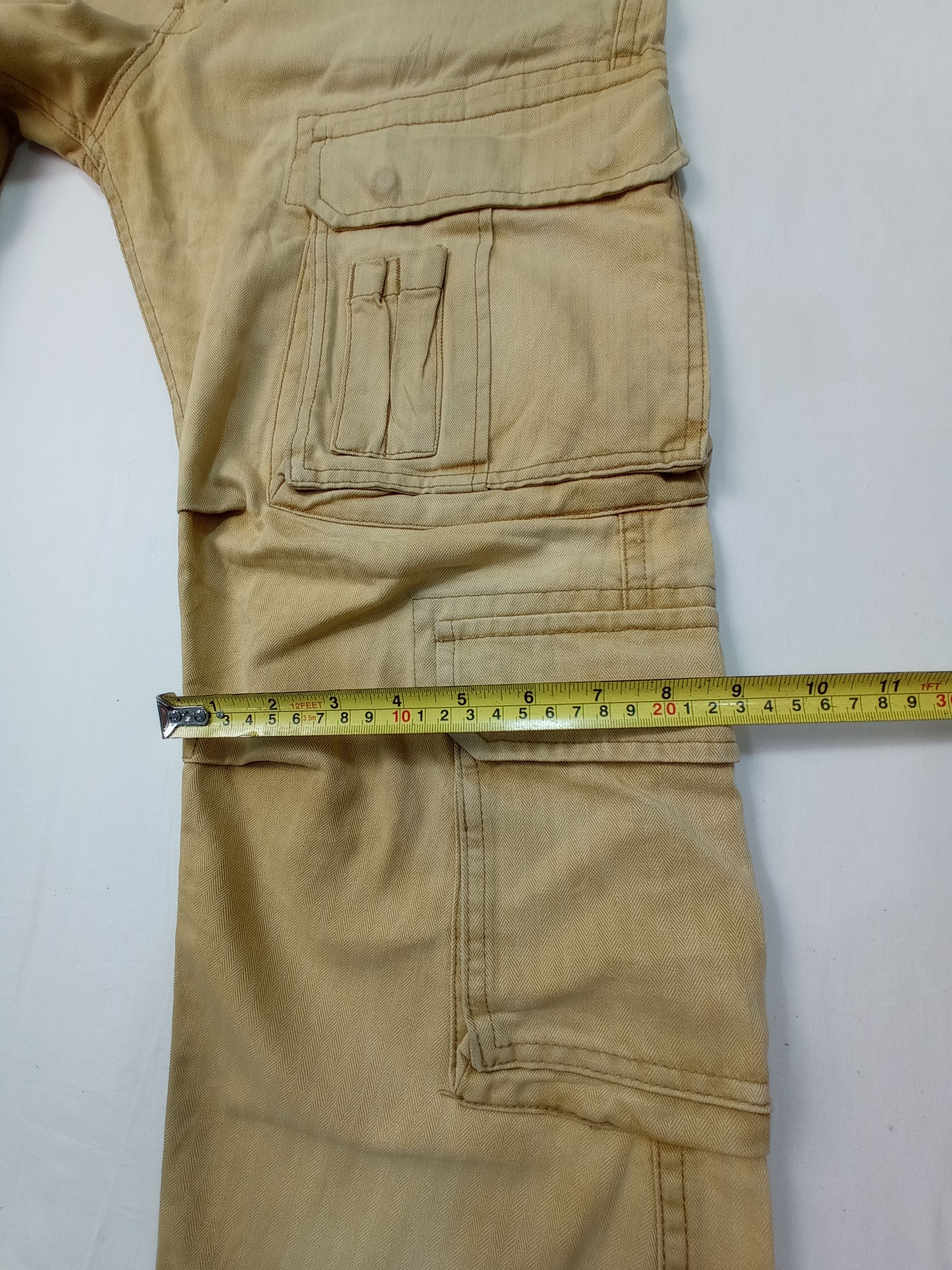 Purple Purple And Yellow Multi Pocket Cargo Pants Size US 33 - 22 Thumbnail