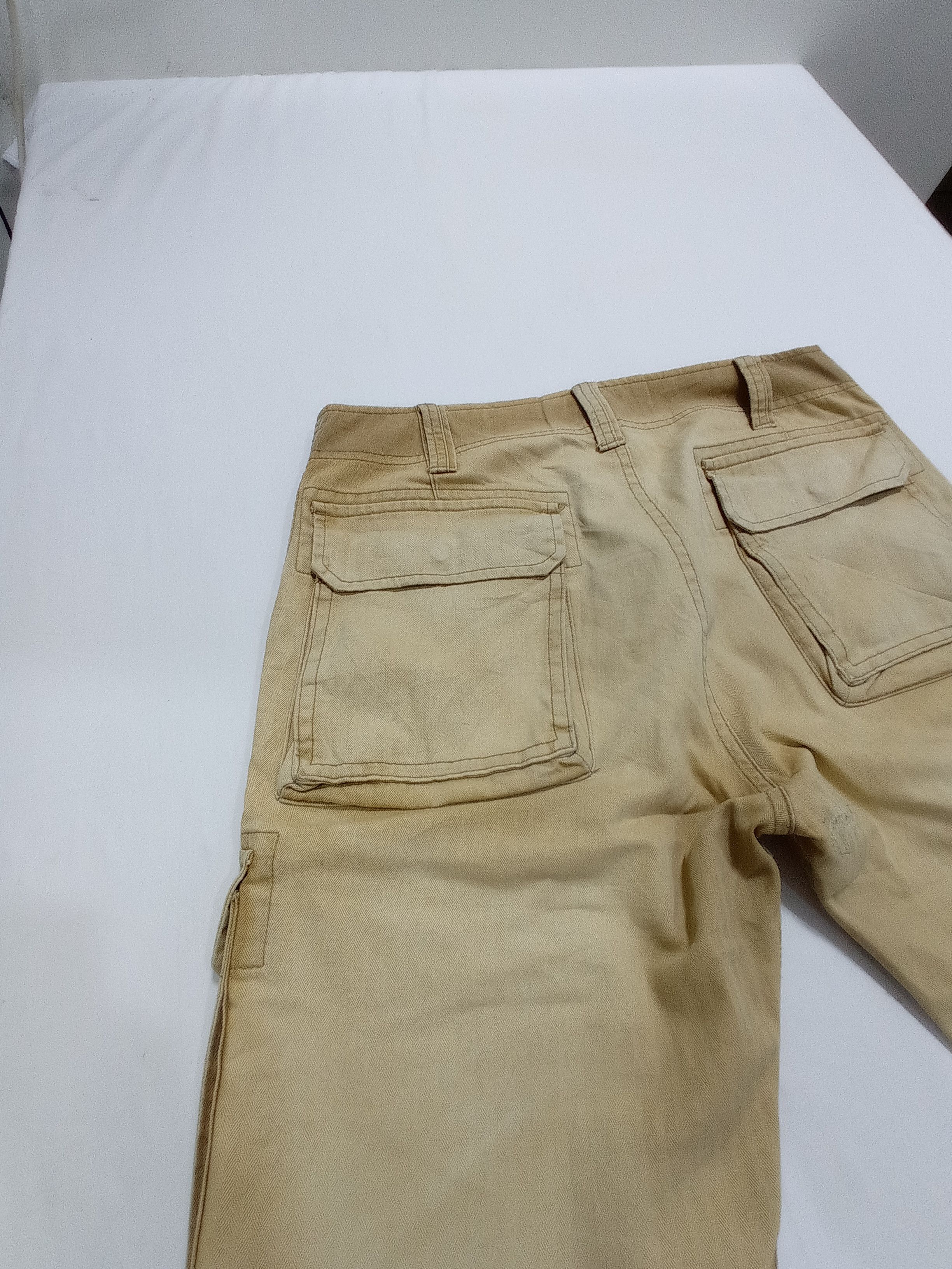 Purple Purple And Yellow Multi Pocket Cargo Pants Size US 33 - 14 Thumbnail