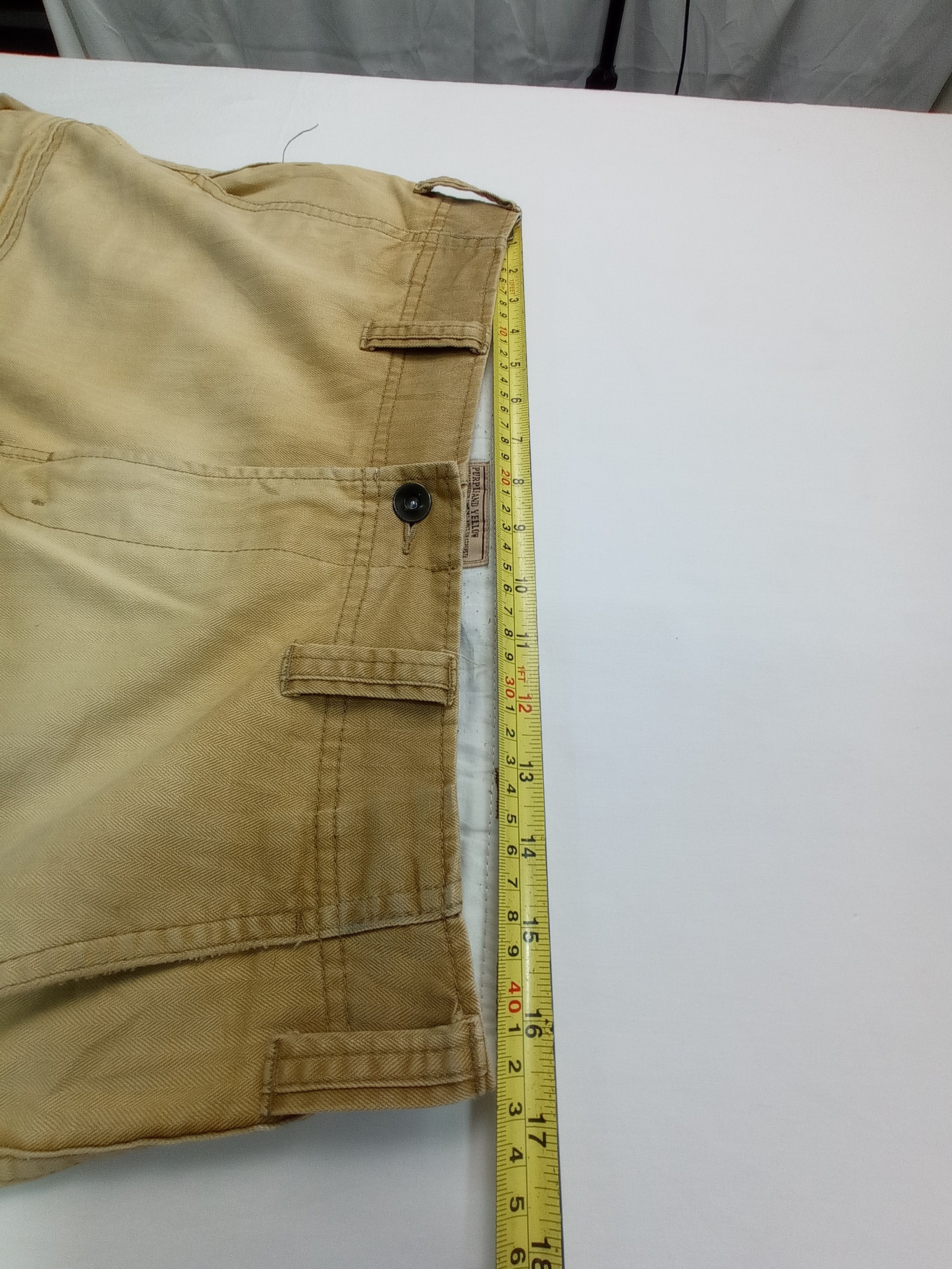 Purple Purple And Yellow Multi Pocket Cargo Pants Size US 33 - 25 Thumbnail