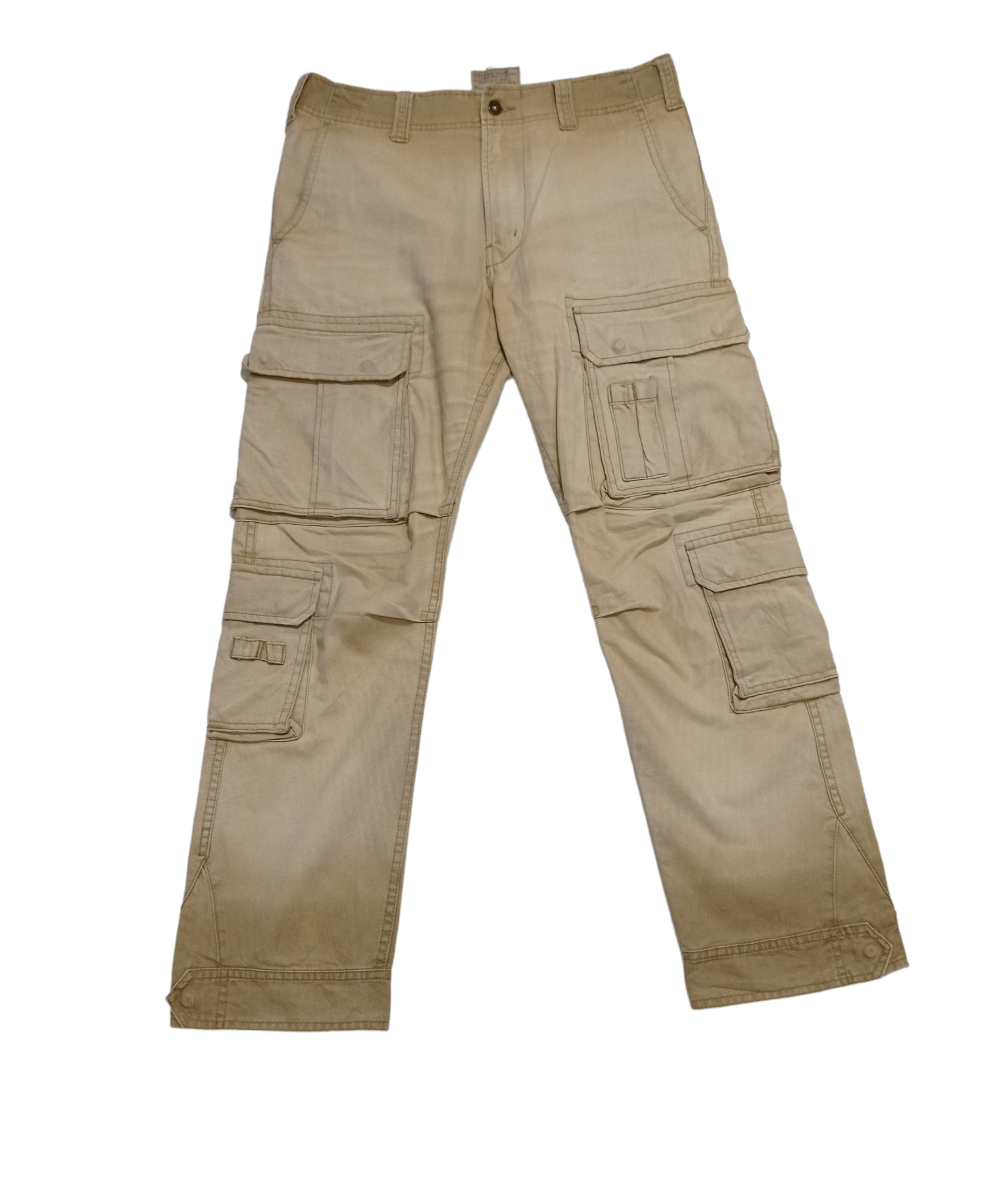 Purple Purple And Yellow Multi Pocket Cargo Pants Size US 33 - 1 Thumbnail