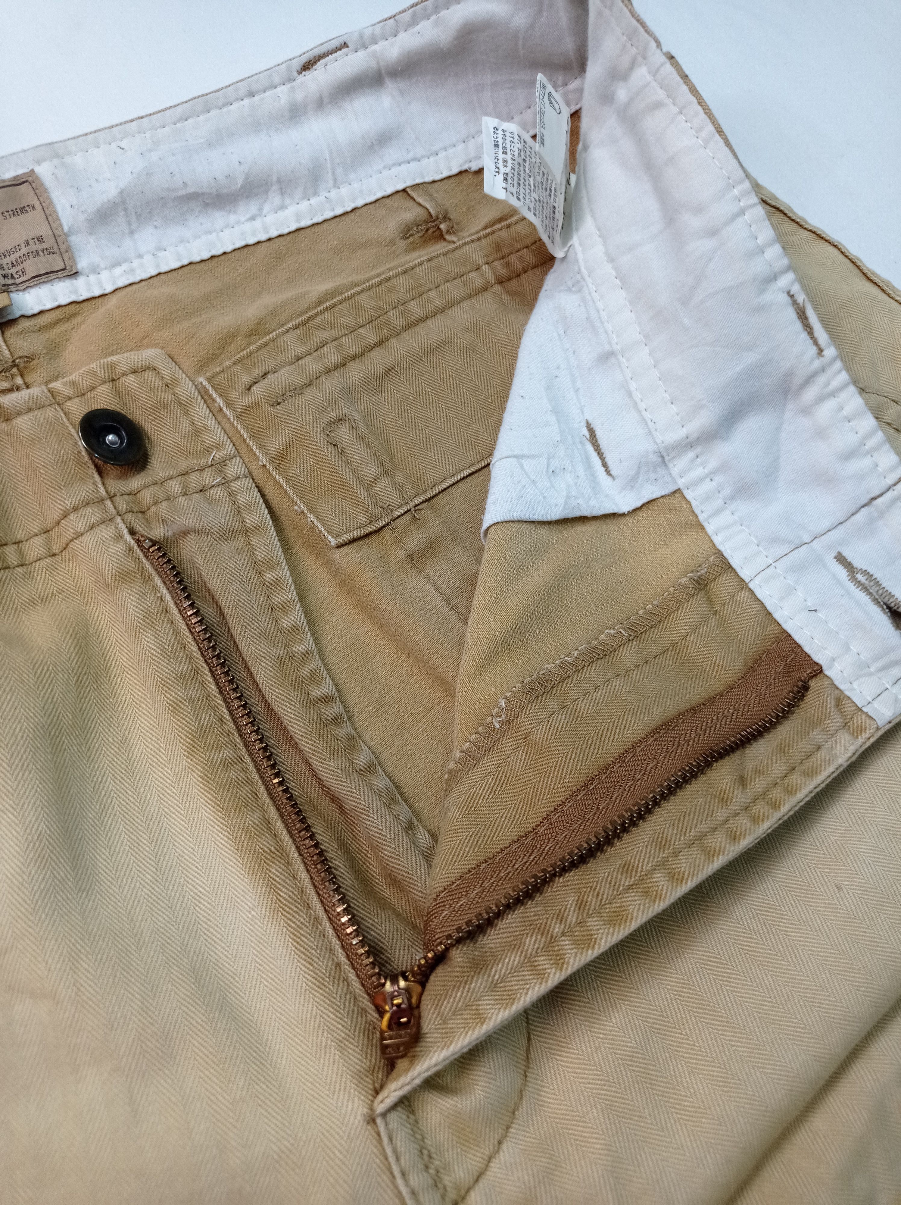 Purple Purple And Yellow Multi Pocket Cargo Pants Size US 33 - 6 Thumbnail