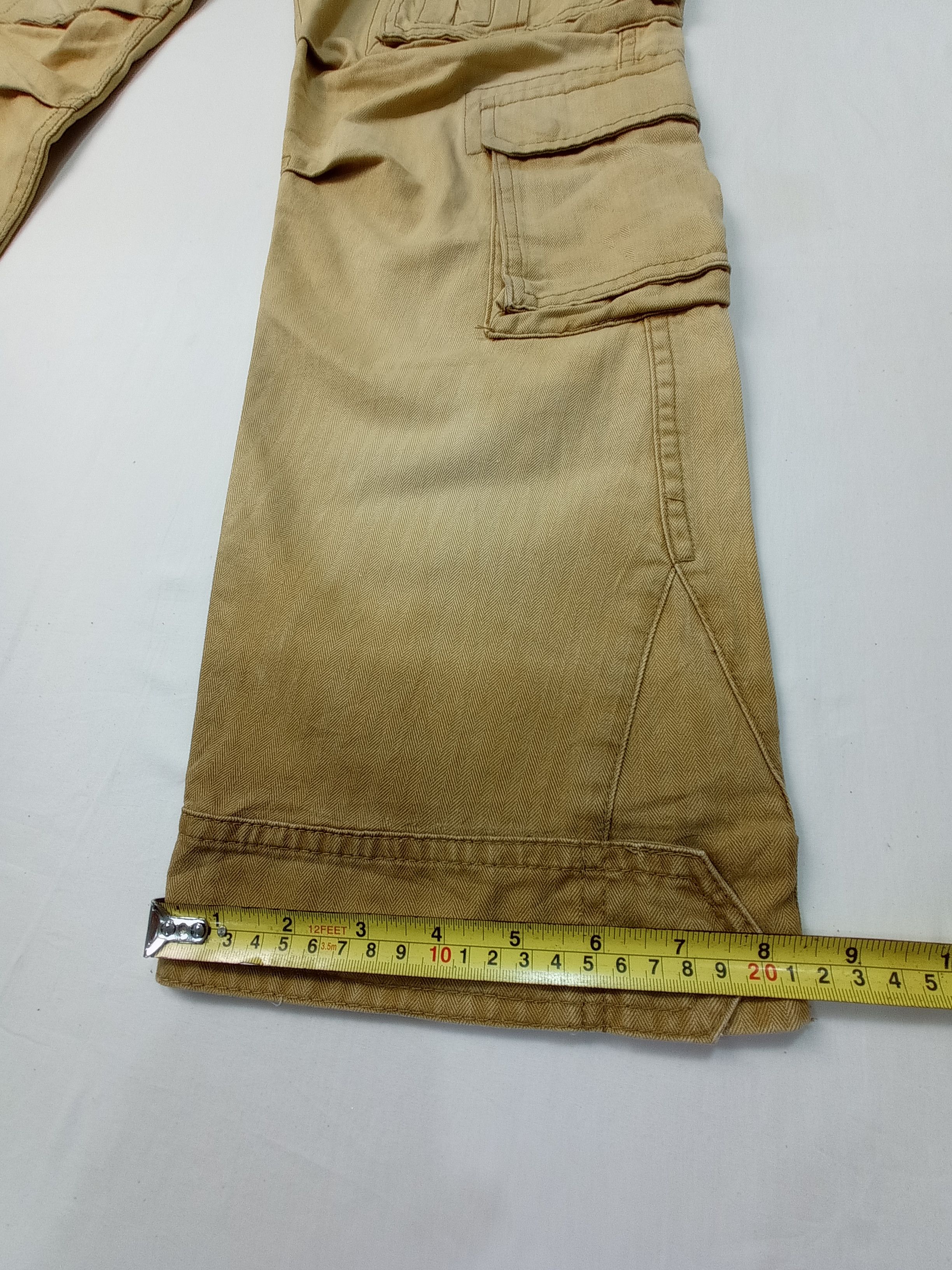 Purple Purple And Yellow Multi Pocket Cargo Pants Size US 33 - 21 Thumbnail