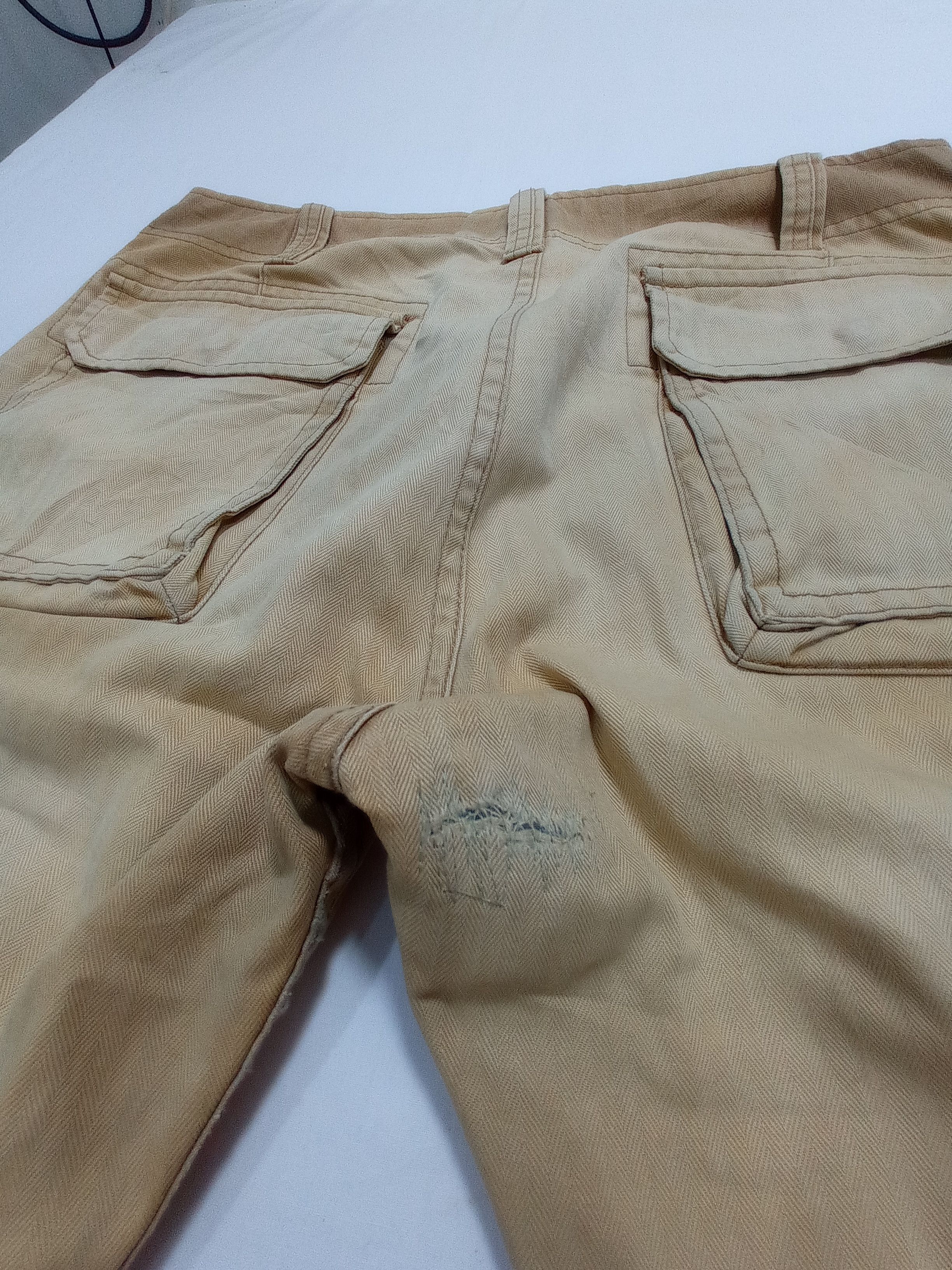 Purple Purple And Yellow Multi Pocket Cargo Pants Size US 33 - 15 Thumbnail