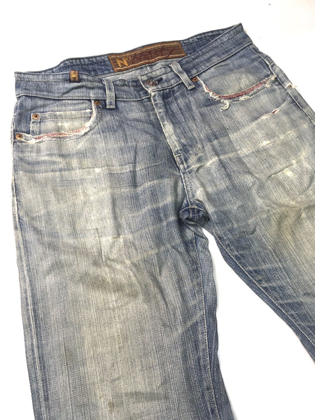 Vintage Vintage nfy notify distressed denim Size US 31 - 11 Thumbnail