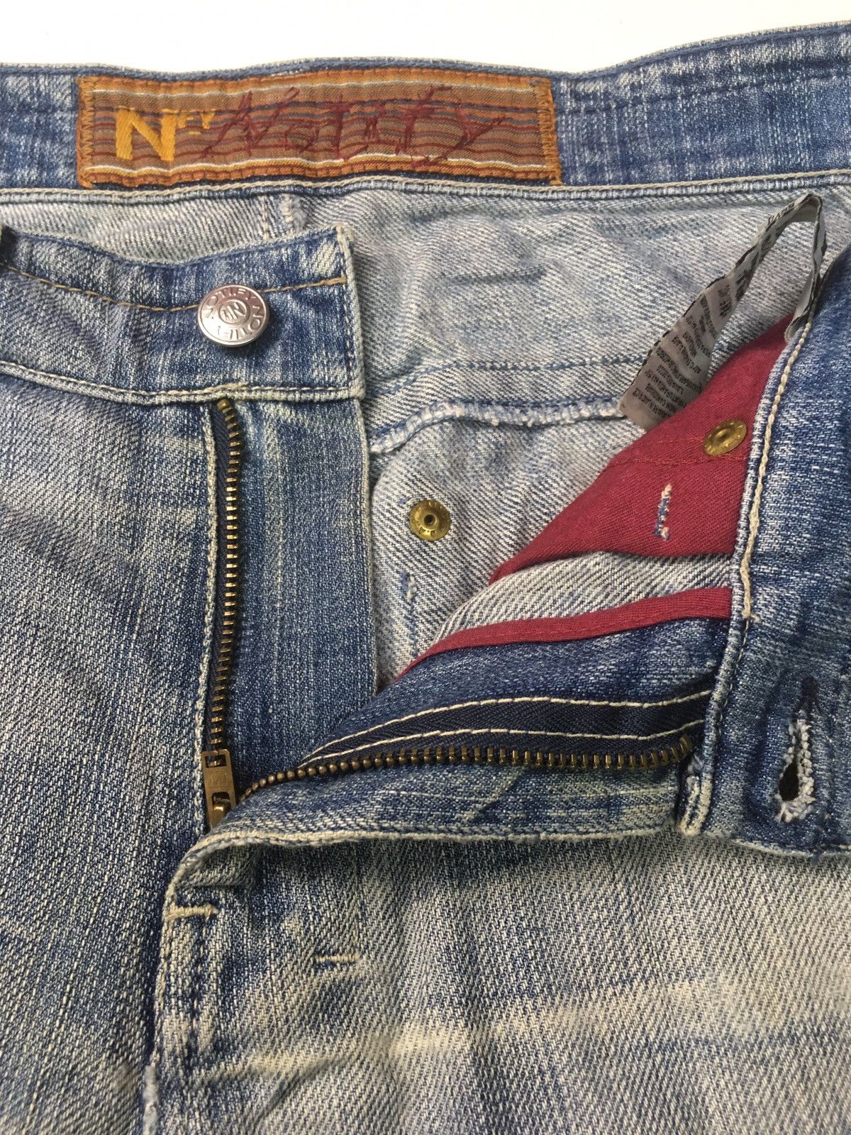 Vintage Vintage nfy notify distressed denim Size US 31 - 9 Thumbnail