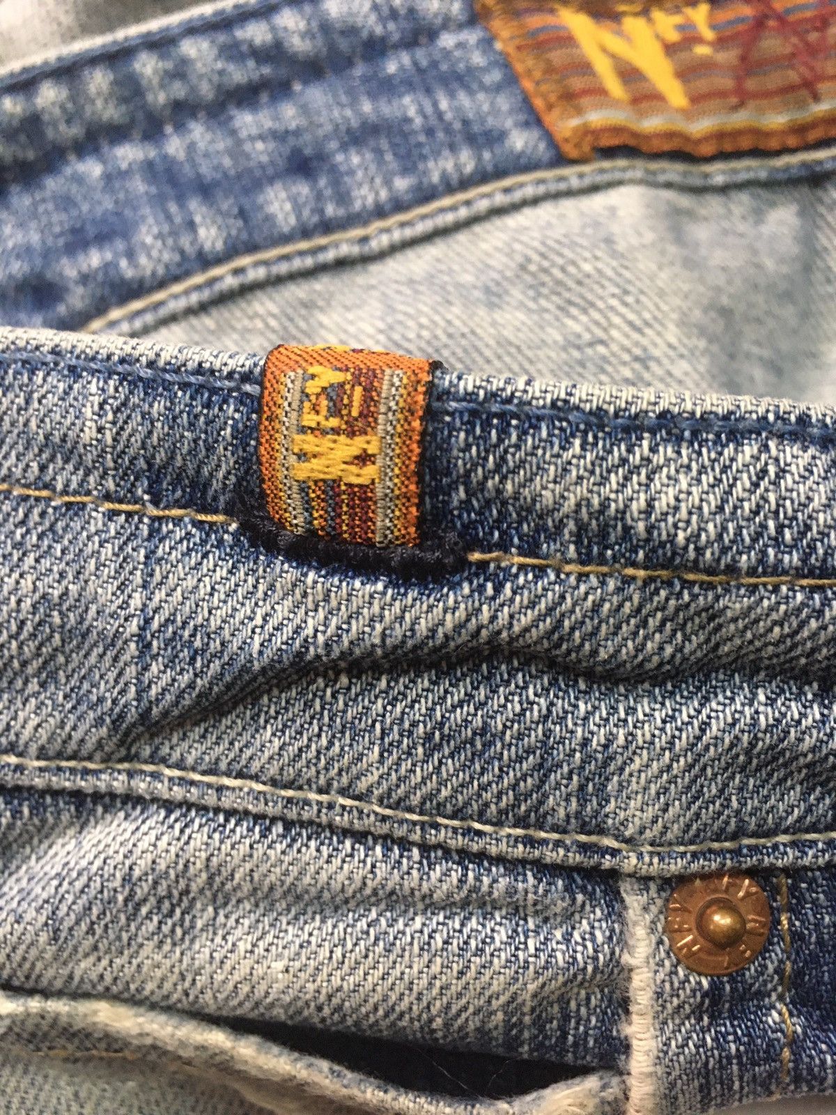 Vintage Vintage nfy notify distressed denim Size US 31 - 15 Thumbnail