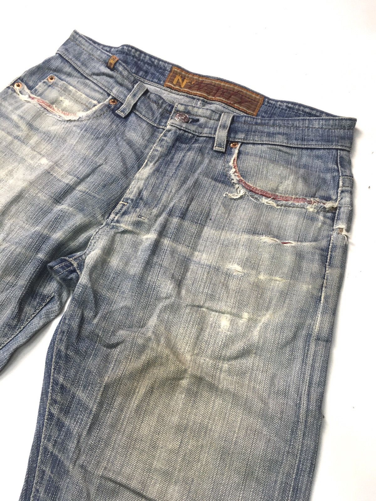 Vintage Vintage nfy notify distressed denim Size US 31 - 10 Thumbnail
