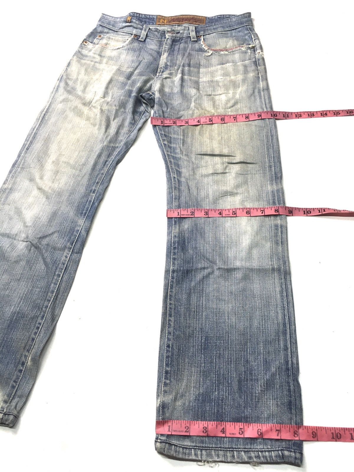 Vintage Vintage nfy notify distressed denim Size US 31 - 4 Thumbnail