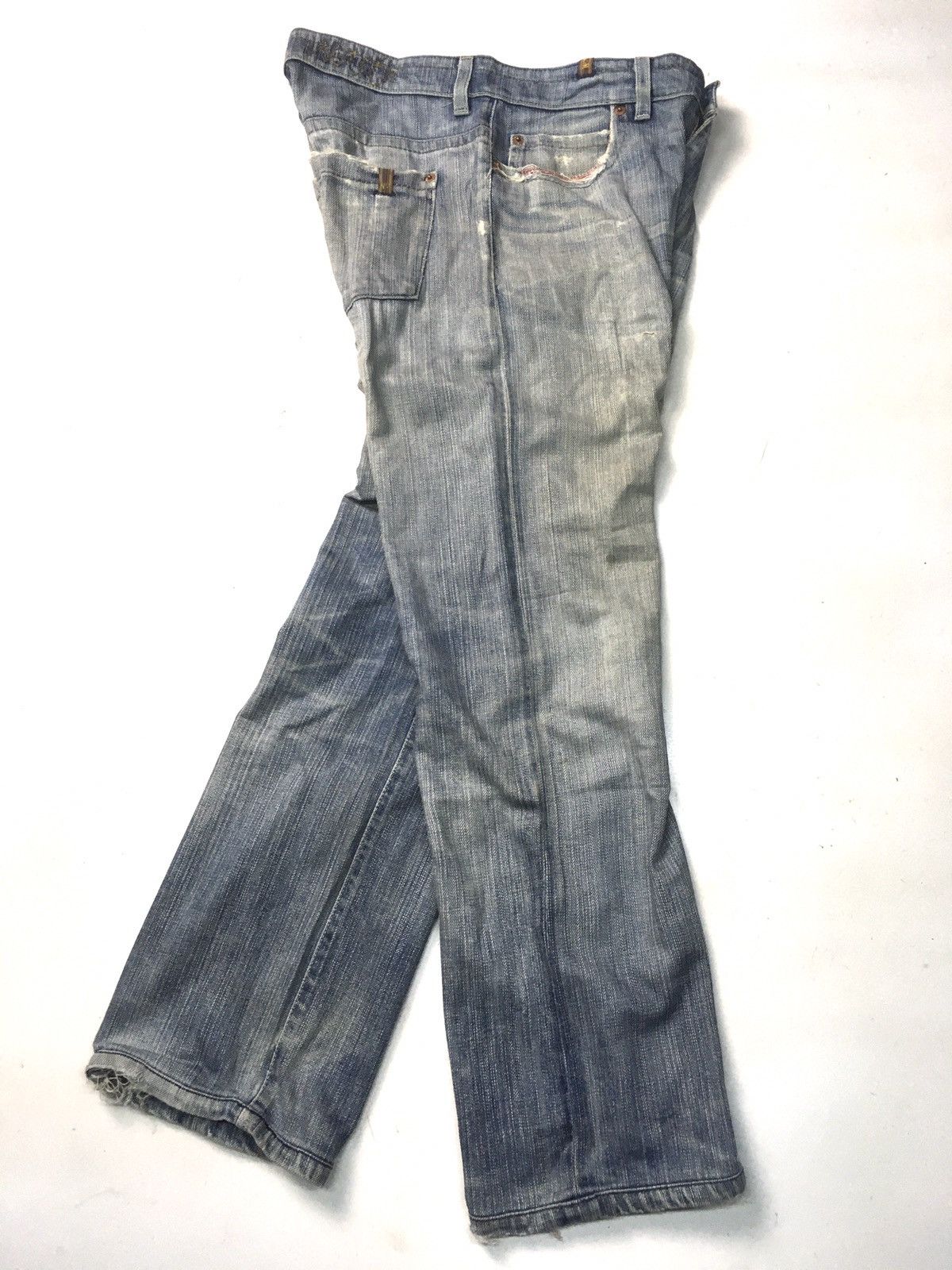 Vintage Vintage nfy notify distressed denim Size US 31 - 5 Thumbnail