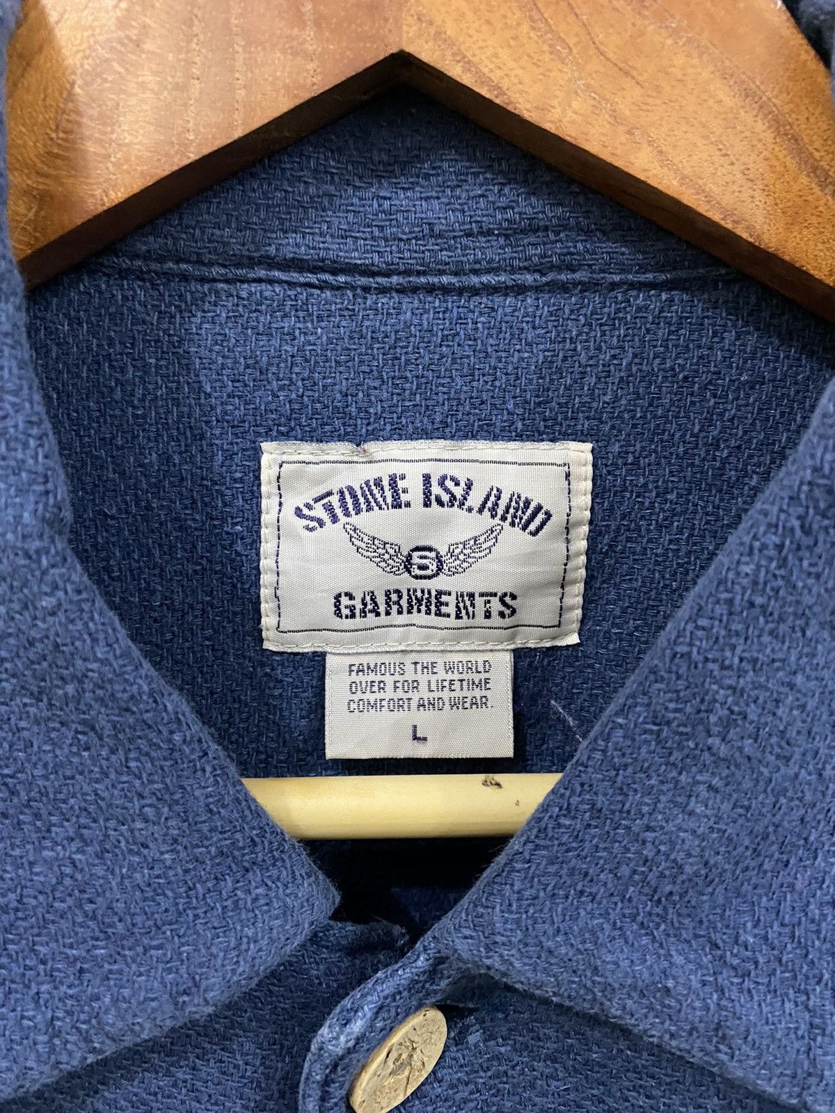 Vintage Vintage Stone Island Garment worker Shirt Size US L / EU 52-54 / 3 - 7 Thumbnail
