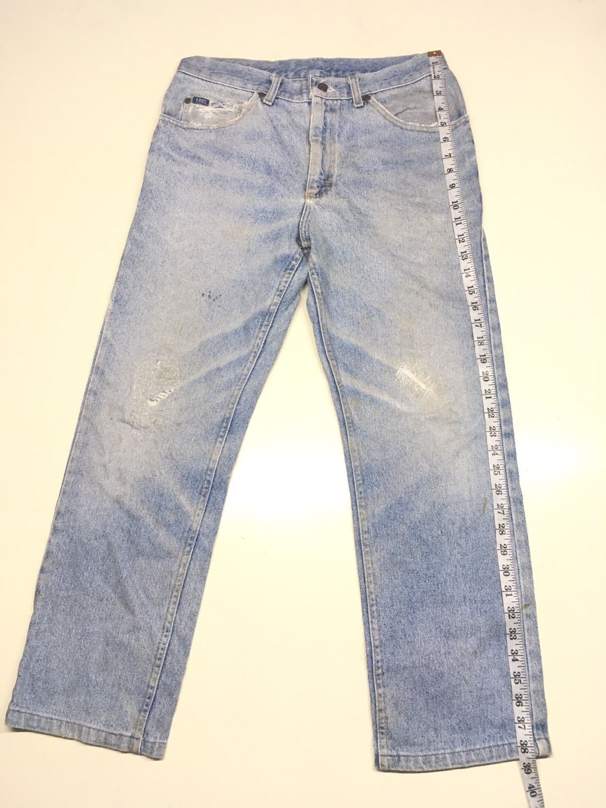 Japanese Brand × Lee × Vintage Vintage 90s lee blue wash distressed denim Size US 32 / EU 48 - 2 Thumbnail