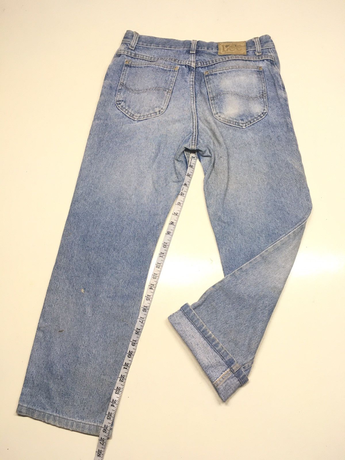 Japanese Brand × Lee × Vintage Vintage 90s lee blue wash distressed denim Size US 32 / EU 48 - 3 Thumbnail