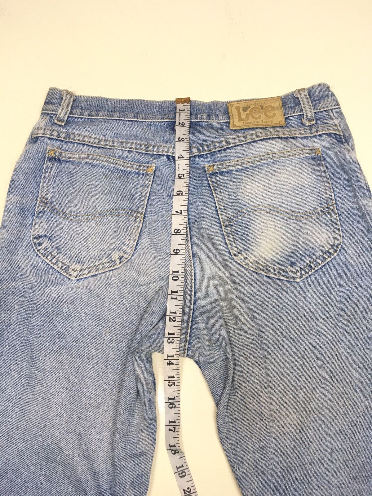 Japanese Brand × Lee × Vintage Vintage 90s lee blue wash distressed denim Size US 32 / EU 48 - 4 Thumbnail