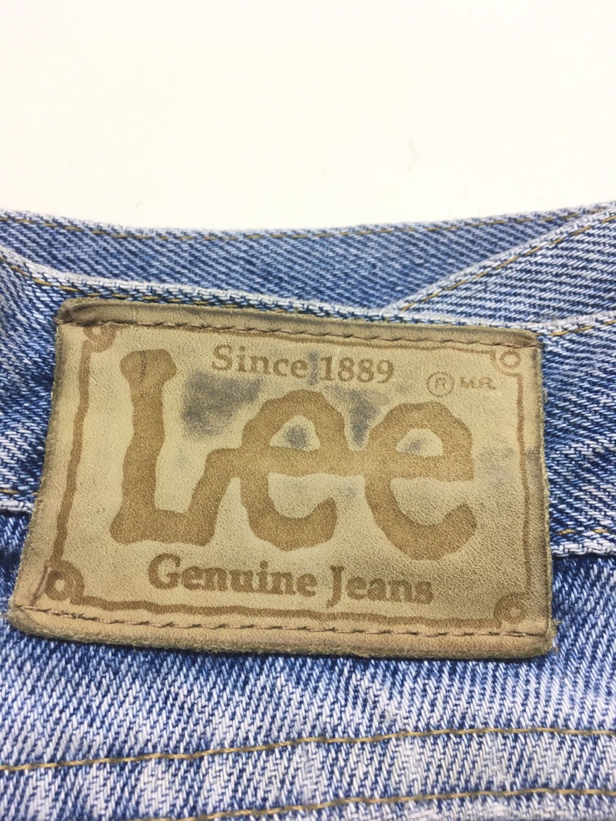 Japanese Brand × Lee × Vintage Vintage 90s lee blue wash distressed denim Size US 32 / EU 48 - 11 Thumbnail