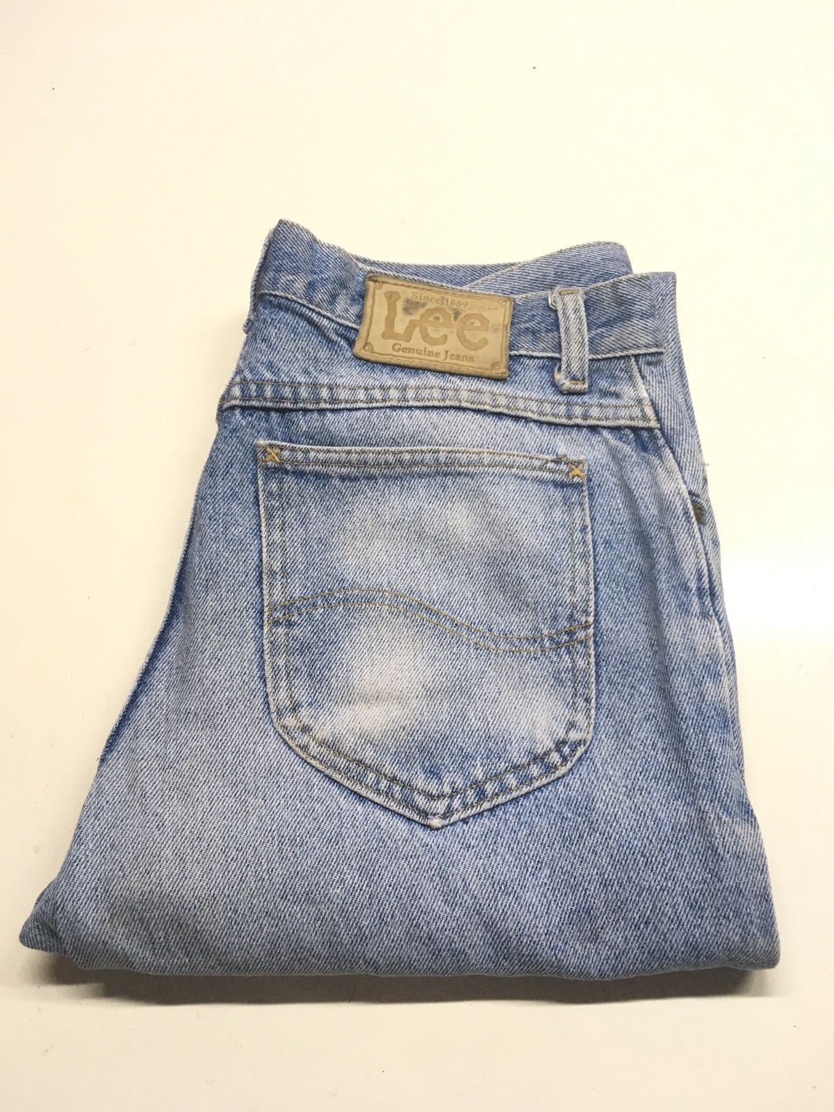 Japanese Brand × Lee × Vintage Vintage 90s lee blue wash distressed denim Size US 32 / EU 48 - 1 Thumbnail