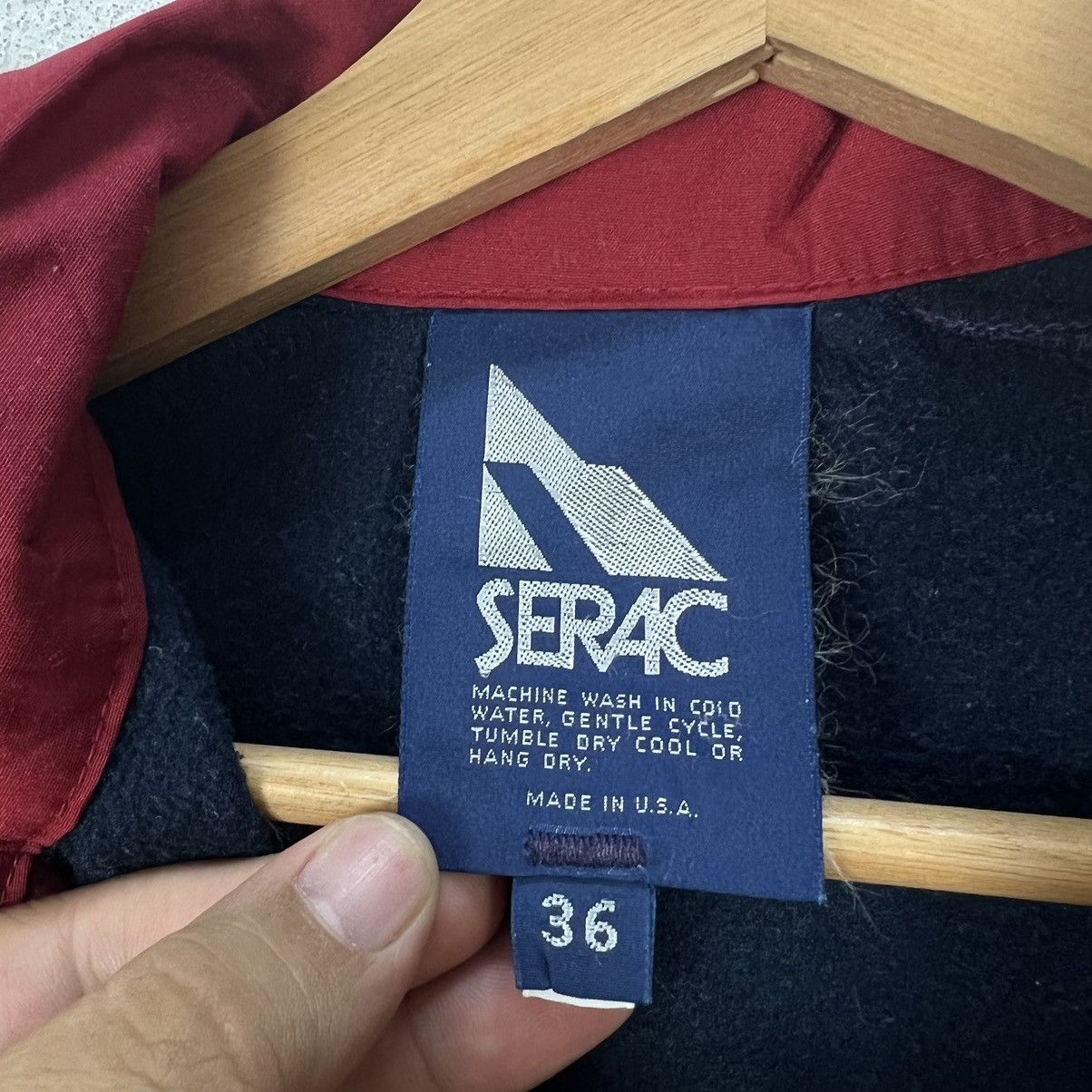 Japanese Brand VINTAGE FLEECE SWEATSHIRT COLLAR SERAC MADE IN USA Size US M / EU 48-50 / 2 - 8 Thumbnail