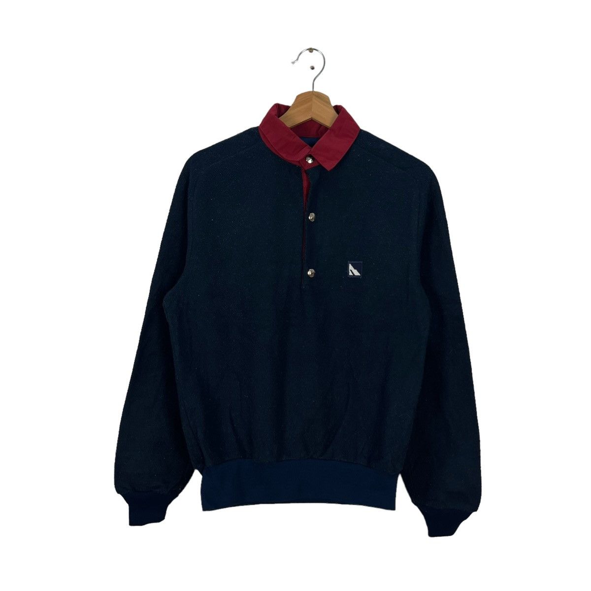 Japanese Brand VINTAGE FLEECE SWEATSHIRT COLLAR SERAC MADE IN USA Size US M / EU 48-50 / 2 - 1 Thumbnail