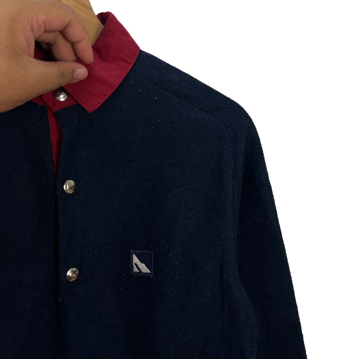 Japanese Brand VINTAGE FLEECE SWEATSHIRT COLLAR SERAC MADE IN USA Size US M / EU 48-50 / 2 - 5 Thumbnail