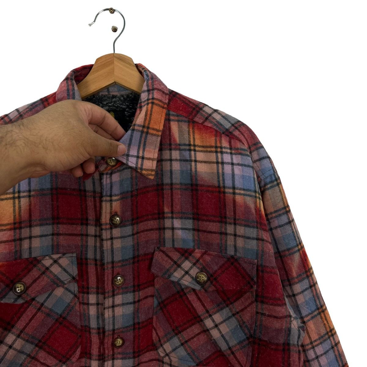 Flannel VINTAGE FLANNEL JACKET TURNING POINT FLEECE LINING TARTAN Size US L / EU 52-54 / 3 - 8 Thumbnail