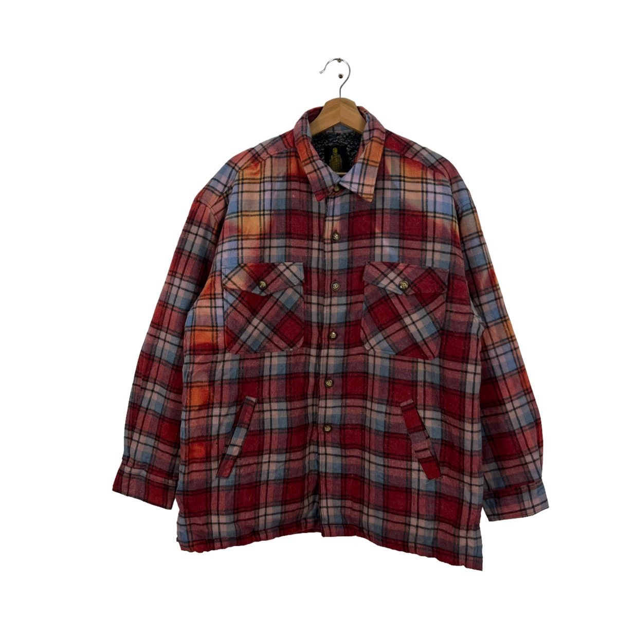 Flannel VINTAGE FLANNEL JACKET TURNING POINT FLEECE LINING TARTAN Size US L / EU 52-54 / 3 - 1 Thumbnail