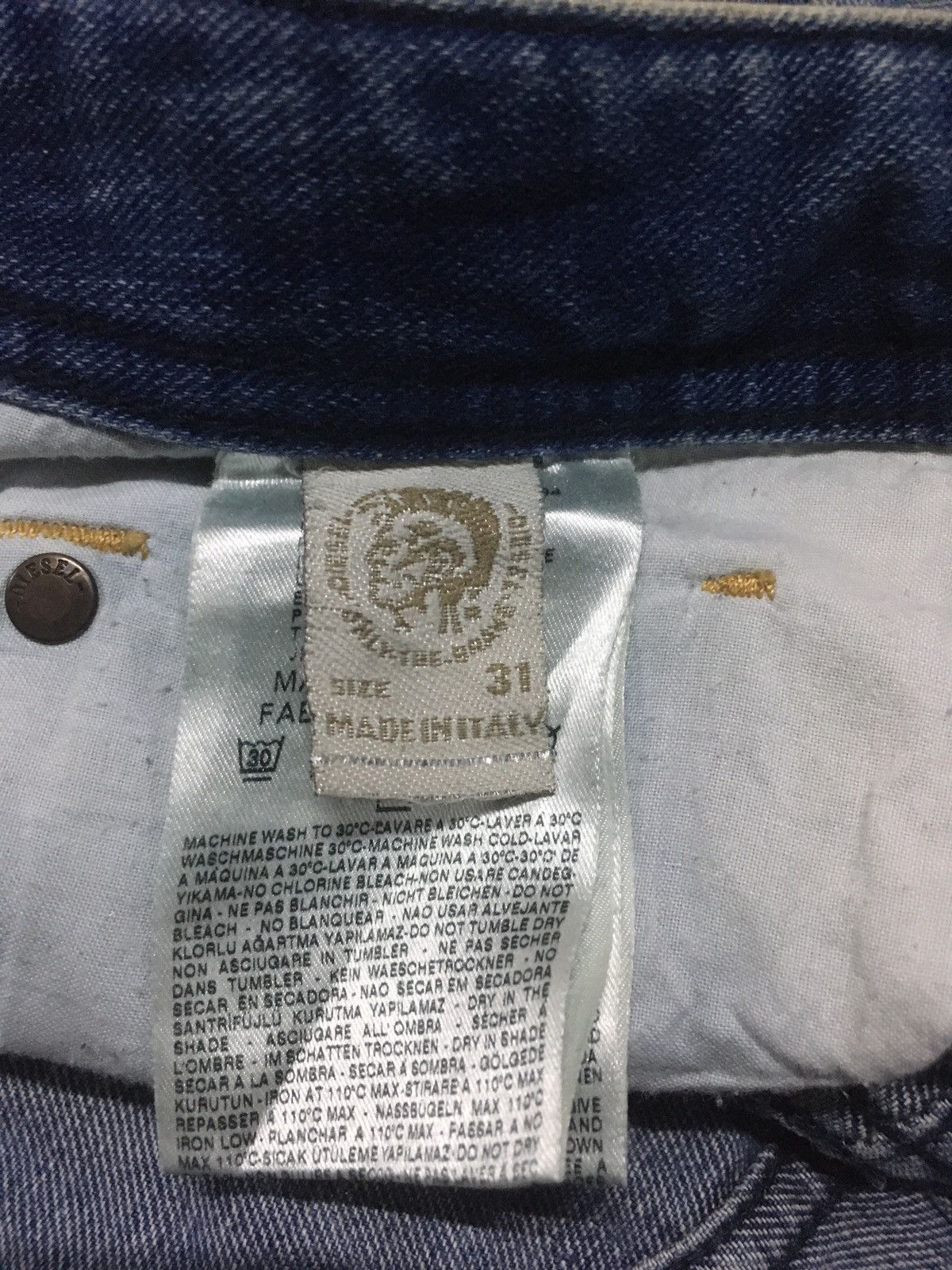 Diesel × Vintage Vintage diesel distressed denim Size US 34 / EU 50 - 14 Thumbnail