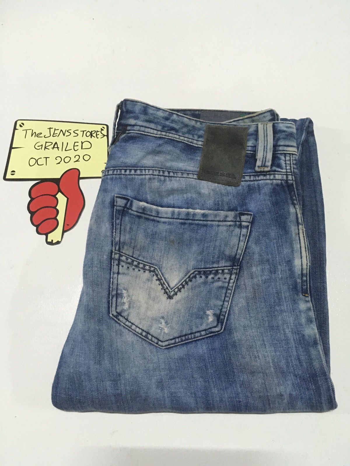 Diesel × Vintage Vintage diesel distressed denim Size US 34 / EU 50 - 1 Thumbnail