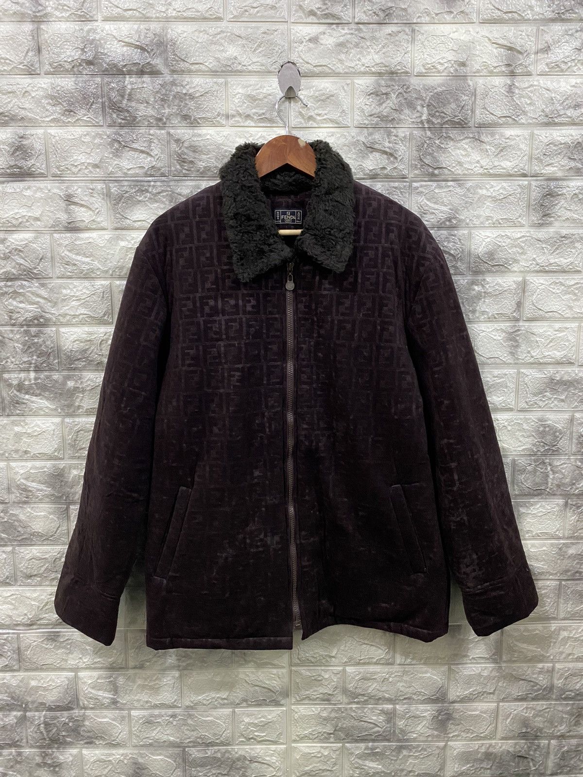 Fendi Vintage Fendi Faux-Fur Collar Jacket Size US M / EU 48-50 / 2 - 3 Thumbnail