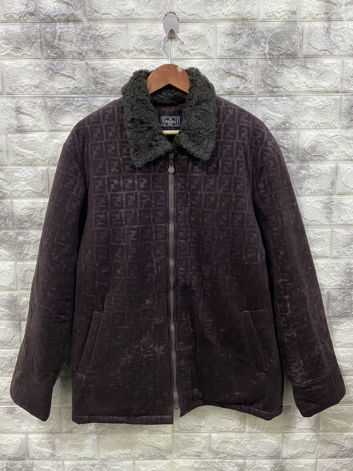 Fendi Vintage Fendi Faux-Fur Collar Jacket Size US M / EU 48-50 / 2 - 2 Thumbnail