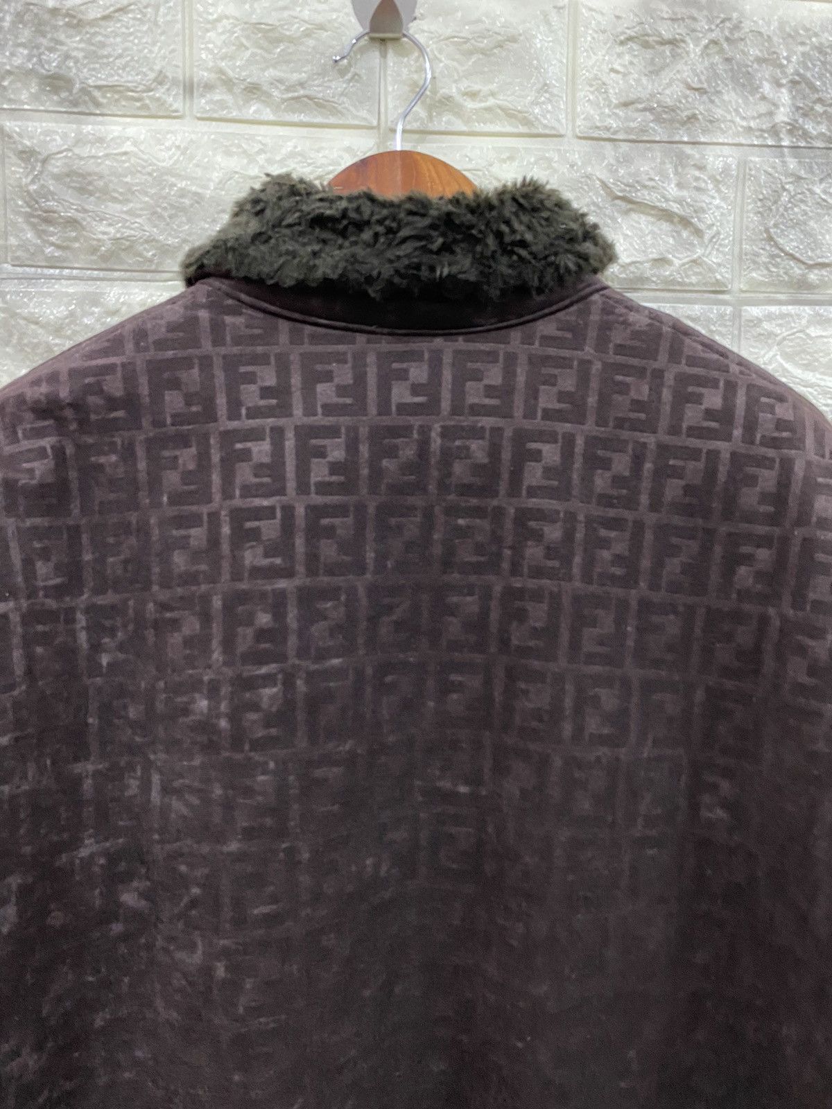 Fendi Vintage Fendi Faux-Fur Collar Jacket Size US M / EU 48-50 / 2 - 8 Thumbnail