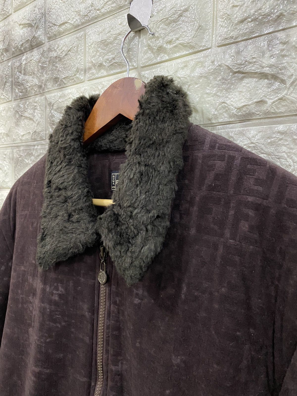 Fendi Vintage Fendi Faux-Fur Collar Jacket Size US M / EU 48-50 / 2 - 7 Thumbnail