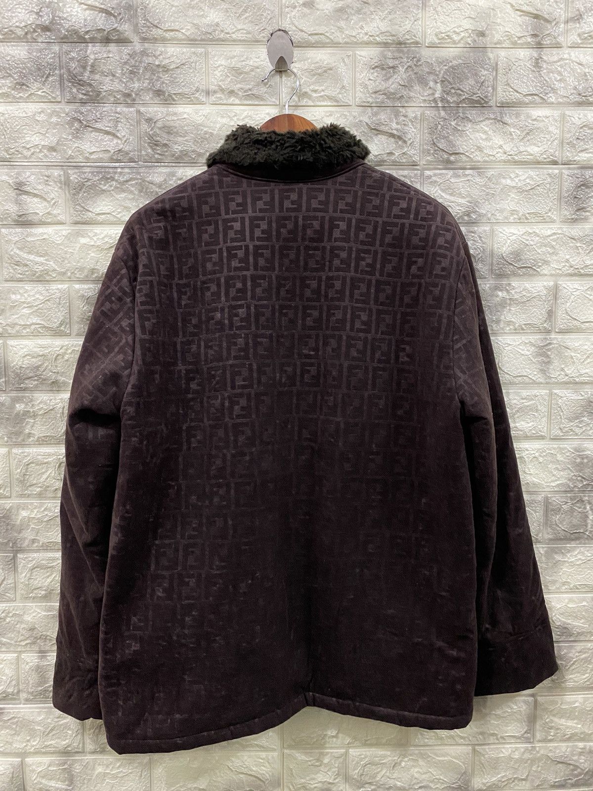 Fendi Vintage Fendi Faux-Fur Collar Jacket Size US M / EU 48-50 / 2 - 4 Thumbnail