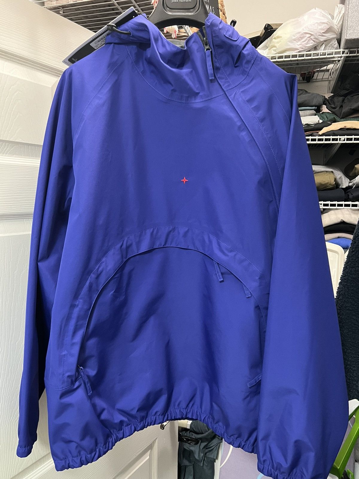 Image of Stone Island Marina Gore-Tex Jacket, Nwt, 7615 420X1 in Blue, Men's (Size 2XL)