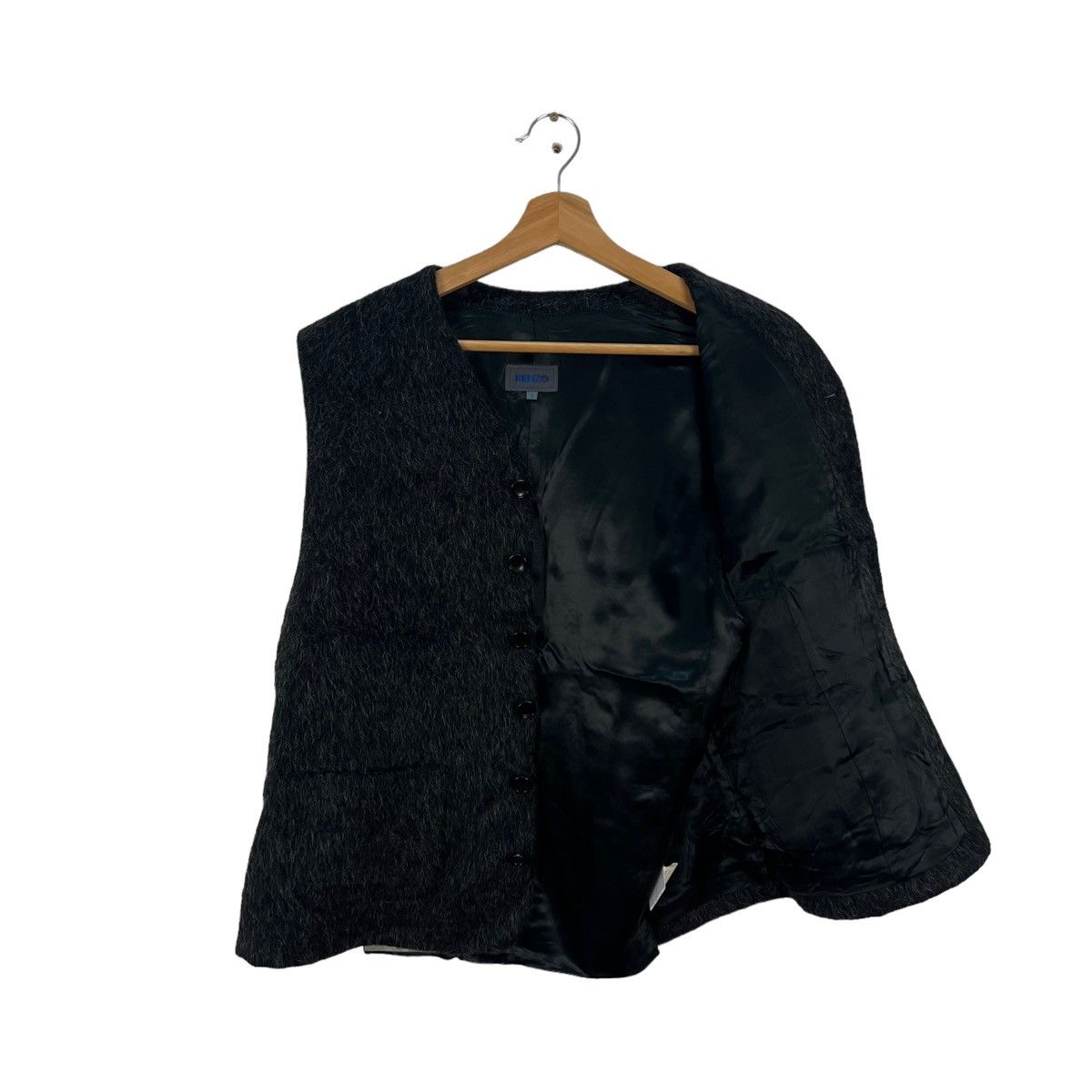 Vintage VINTAGE MOHAIR KENZO VEST TANK TOP WAIST COATS Size US M / EU 48-50 / 2 - 6 Thumbnail