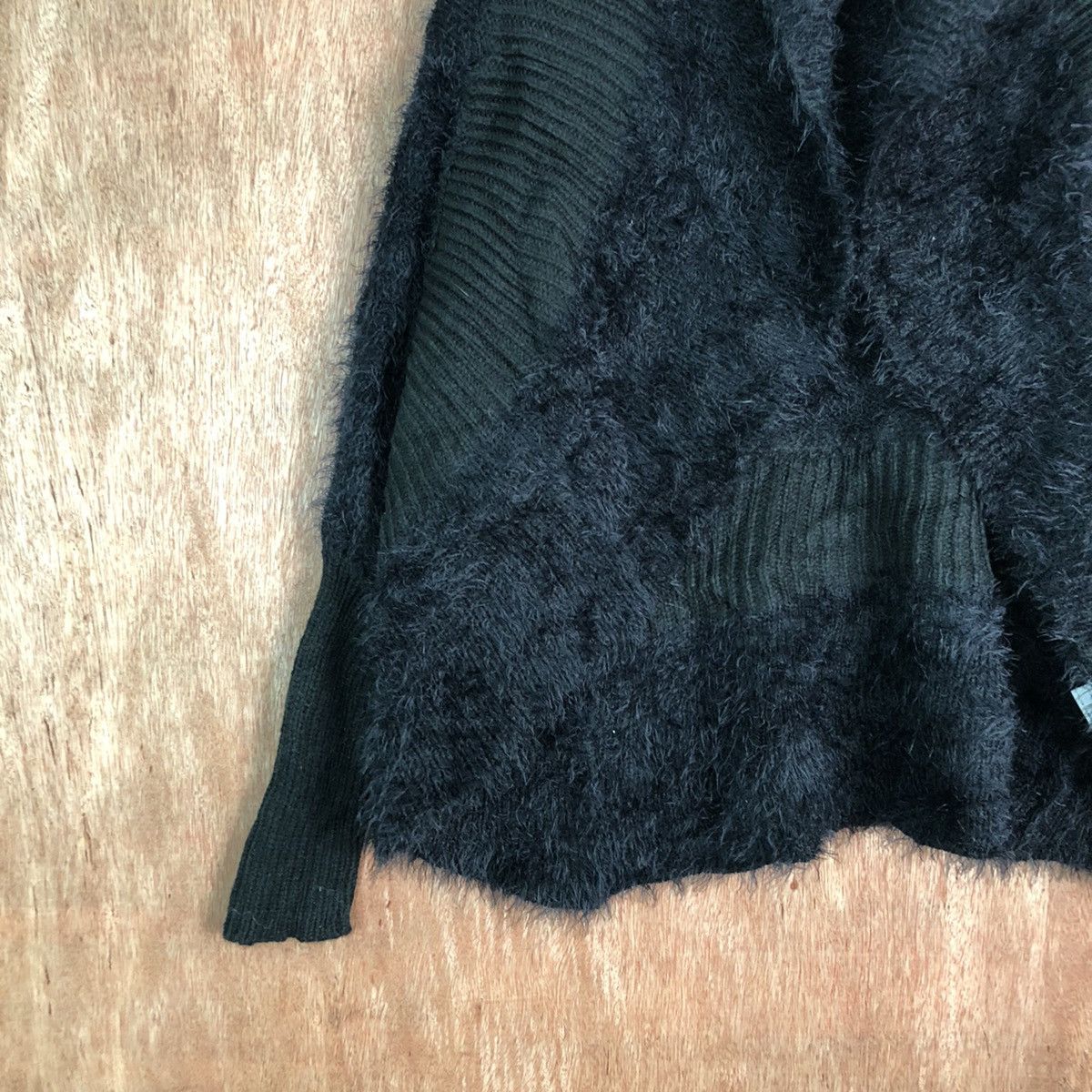Japanese Brand Jades Black Shag Shaggy Fur Mohair Baggy #6549 Size US M / EU 48-50 / 2 - 4 Thumbnail