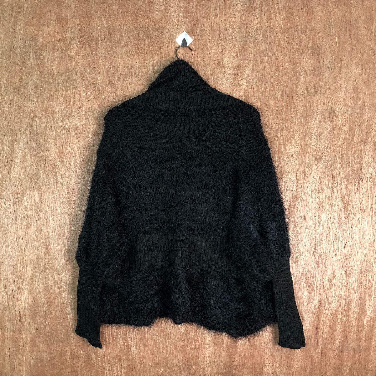Japanese Brand Jades Black Shag Shaggy Fur Mohair Baggy #6549 Size US M / EU 48-50 / 2 - 10 Thumbnail