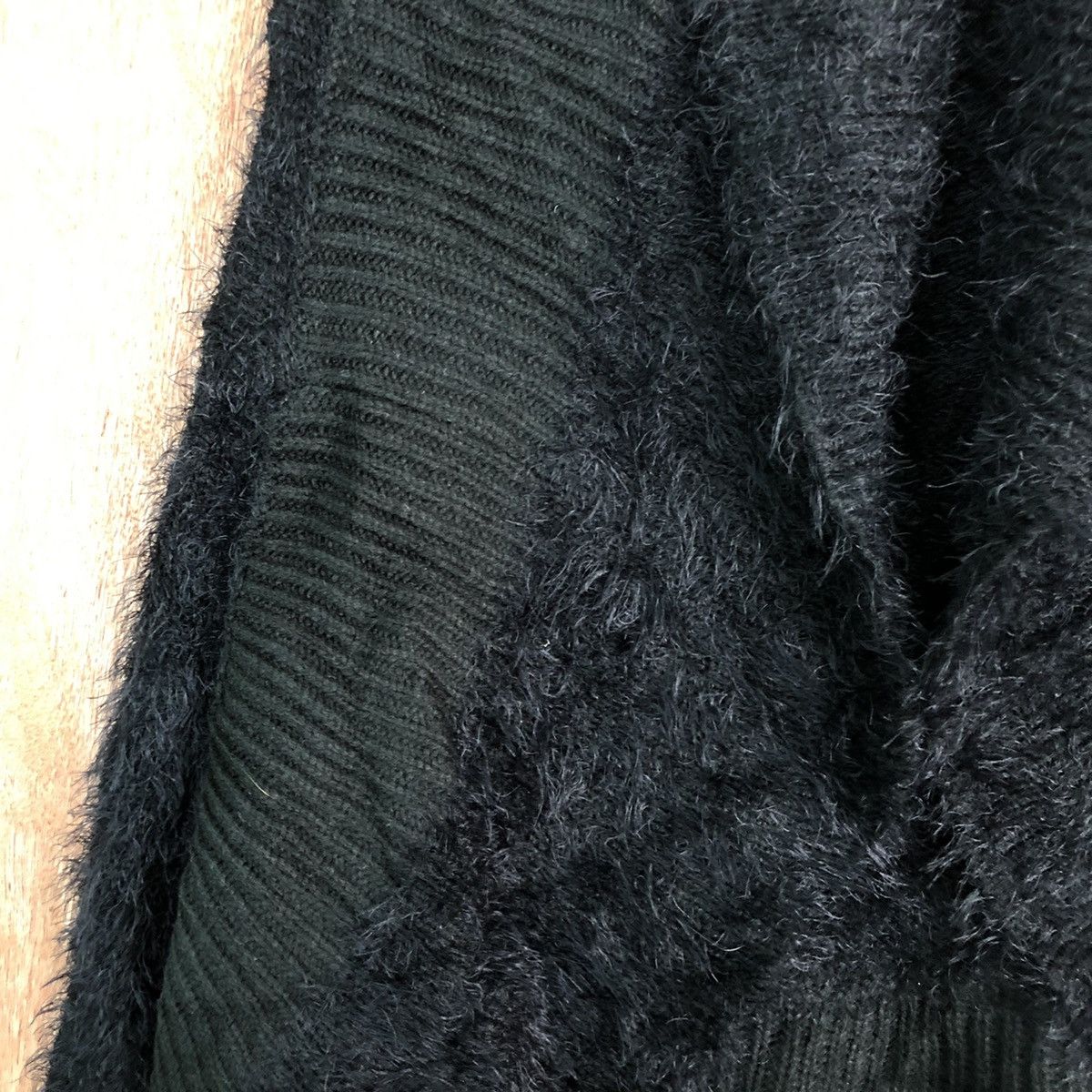 Japanese Brand Jades Black Shag Shaggy Fur Mohair Baggy #6549 Size US M / EU 48-50 / 2 - 6 Thumbnail