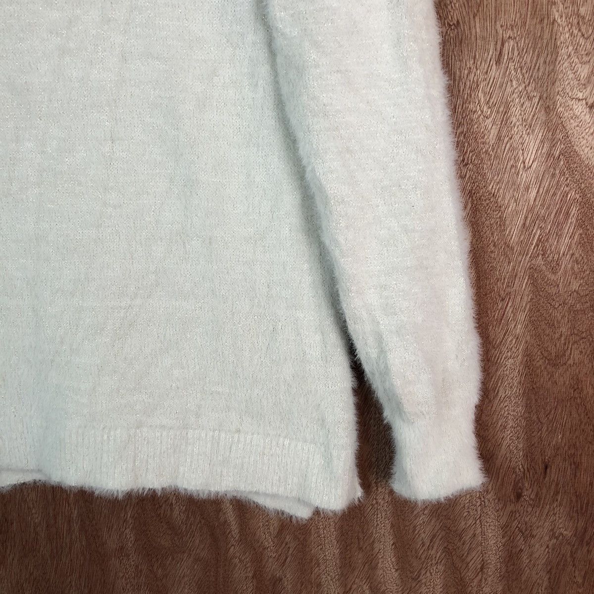 Aran Isles Knitwear Dreskip White Shag Shaggy Fur Mohair Knitwear #6631 Size US S / EU 44-46 / 1 - 5 Thumbnail
