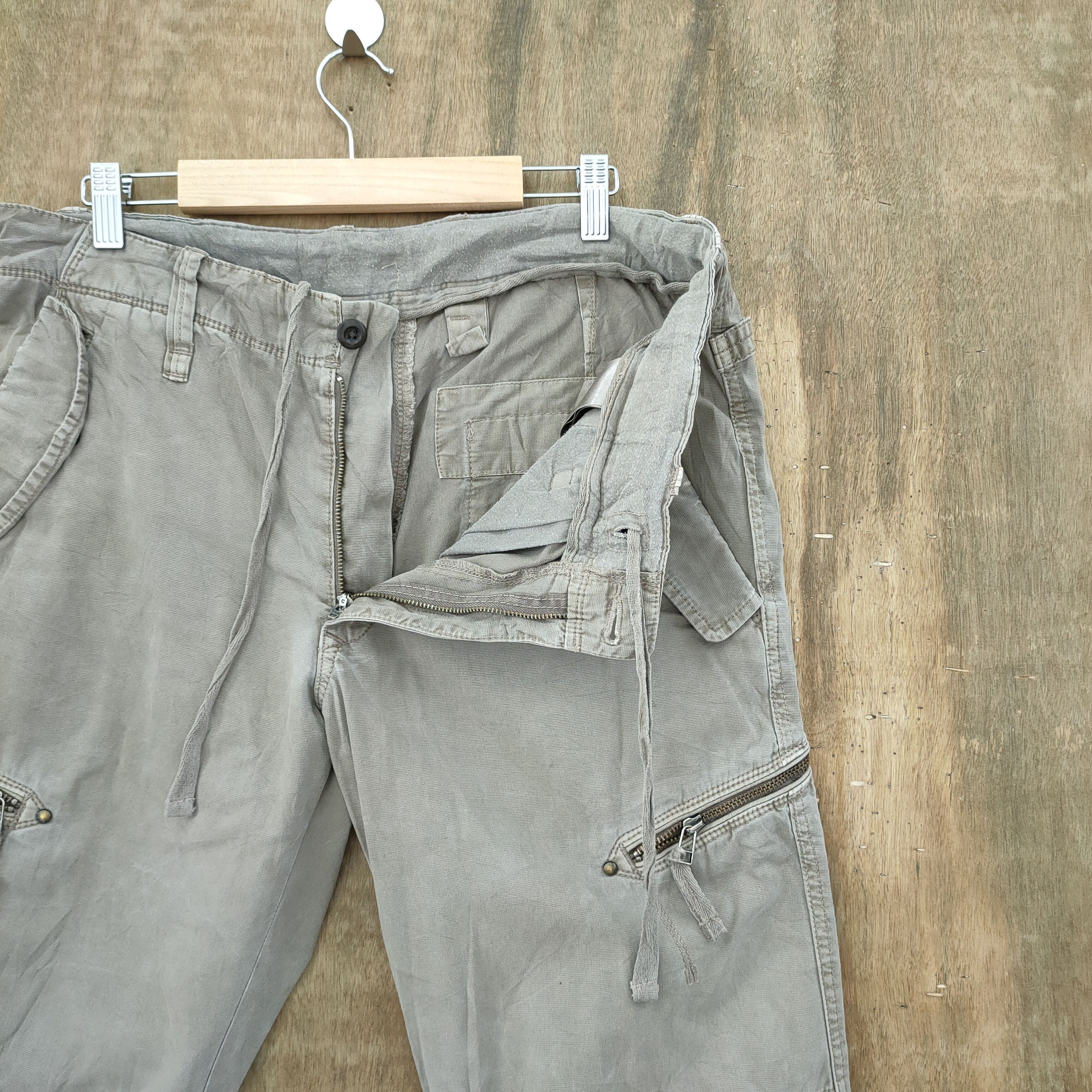 Japanese Brand VINTAGE JAPAN FADED TAN CARGO PANTS Size US 32 / EU 48 - 6 Thumbnail