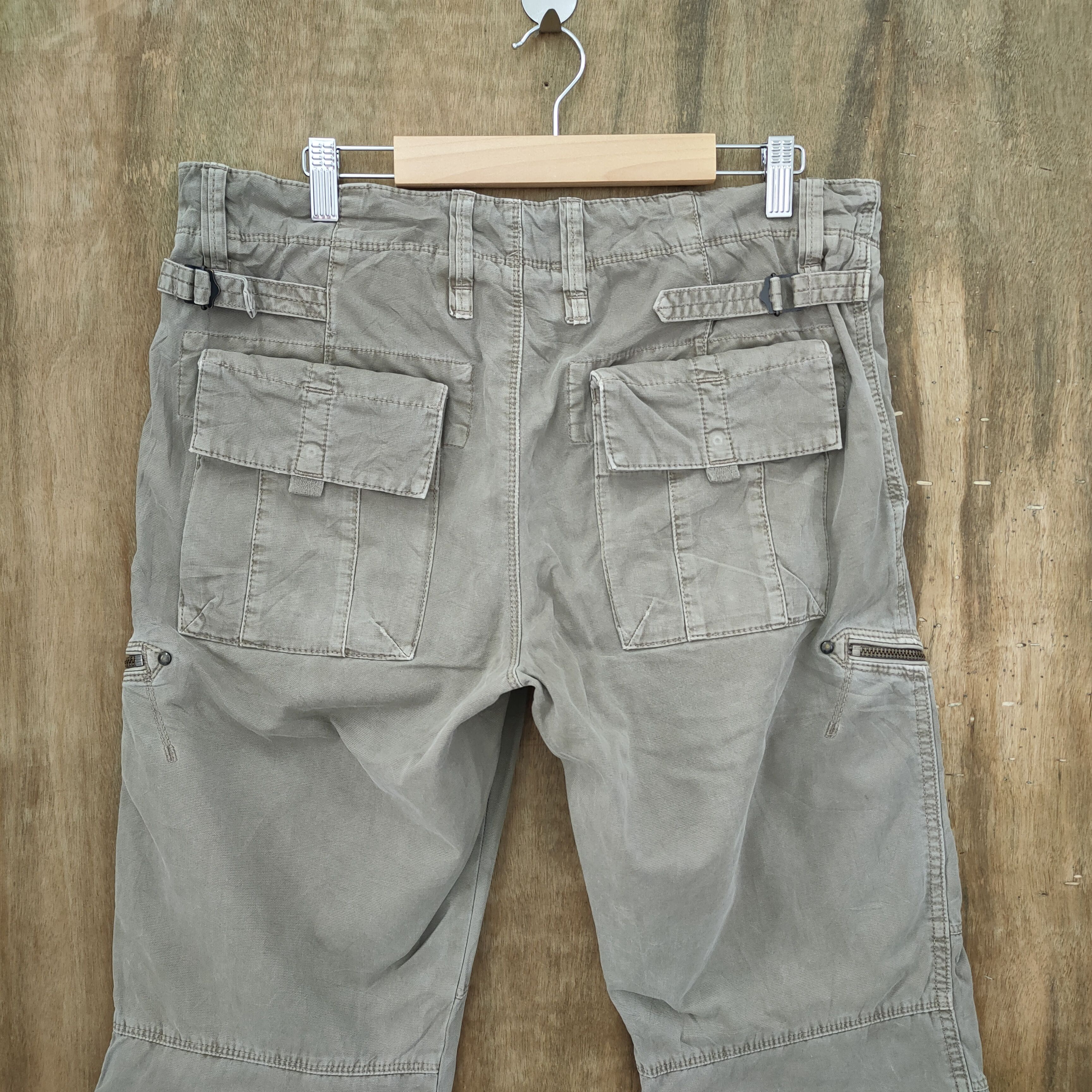 Japanese Brand VINTAGE JAPAN FADED TAN CARGO PANTS Size US 32 / EU 48 - 7 Thumbnail