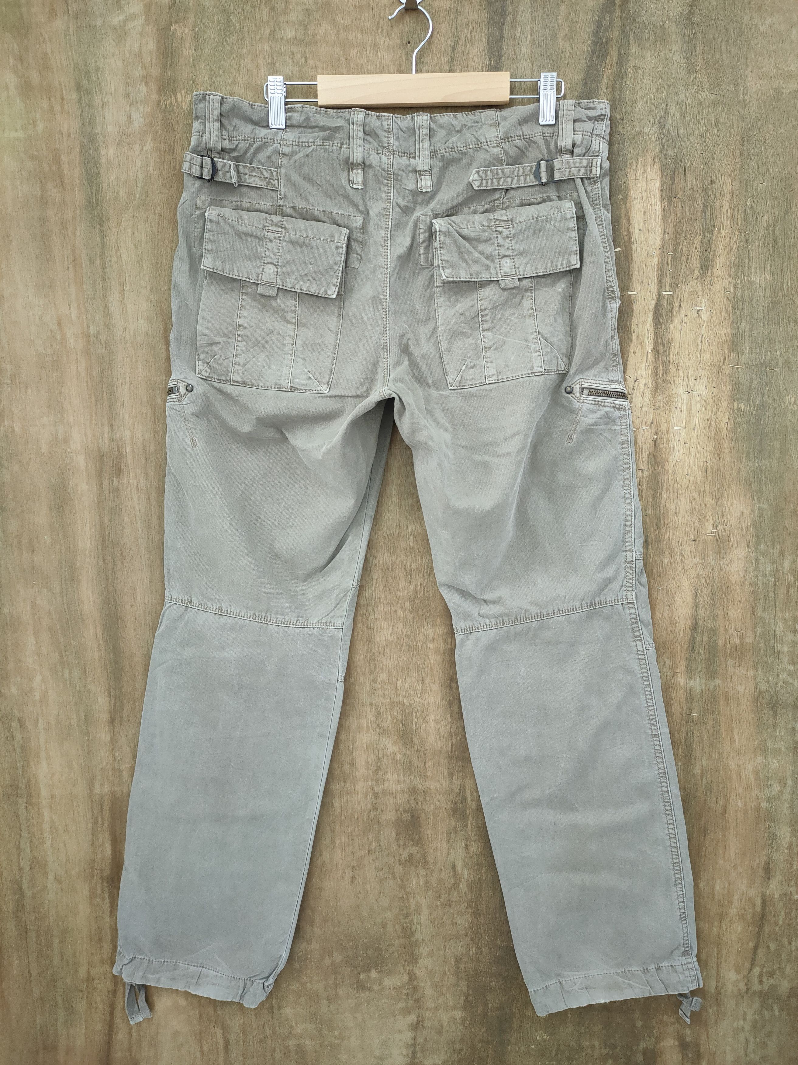 Japanese Brand VINTAGE JAPAN FADED TAN CARGO PANTS Size US 32 / EU 48 - 4 Thumbnail