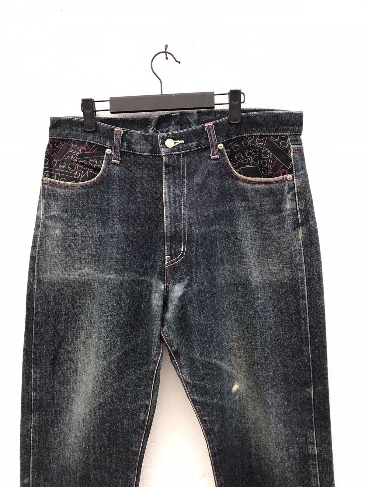 Japanese Brand Made In Japan Leflah Lego pocket design jeans Size US 36 / EU 52 - 3 Thumbnail