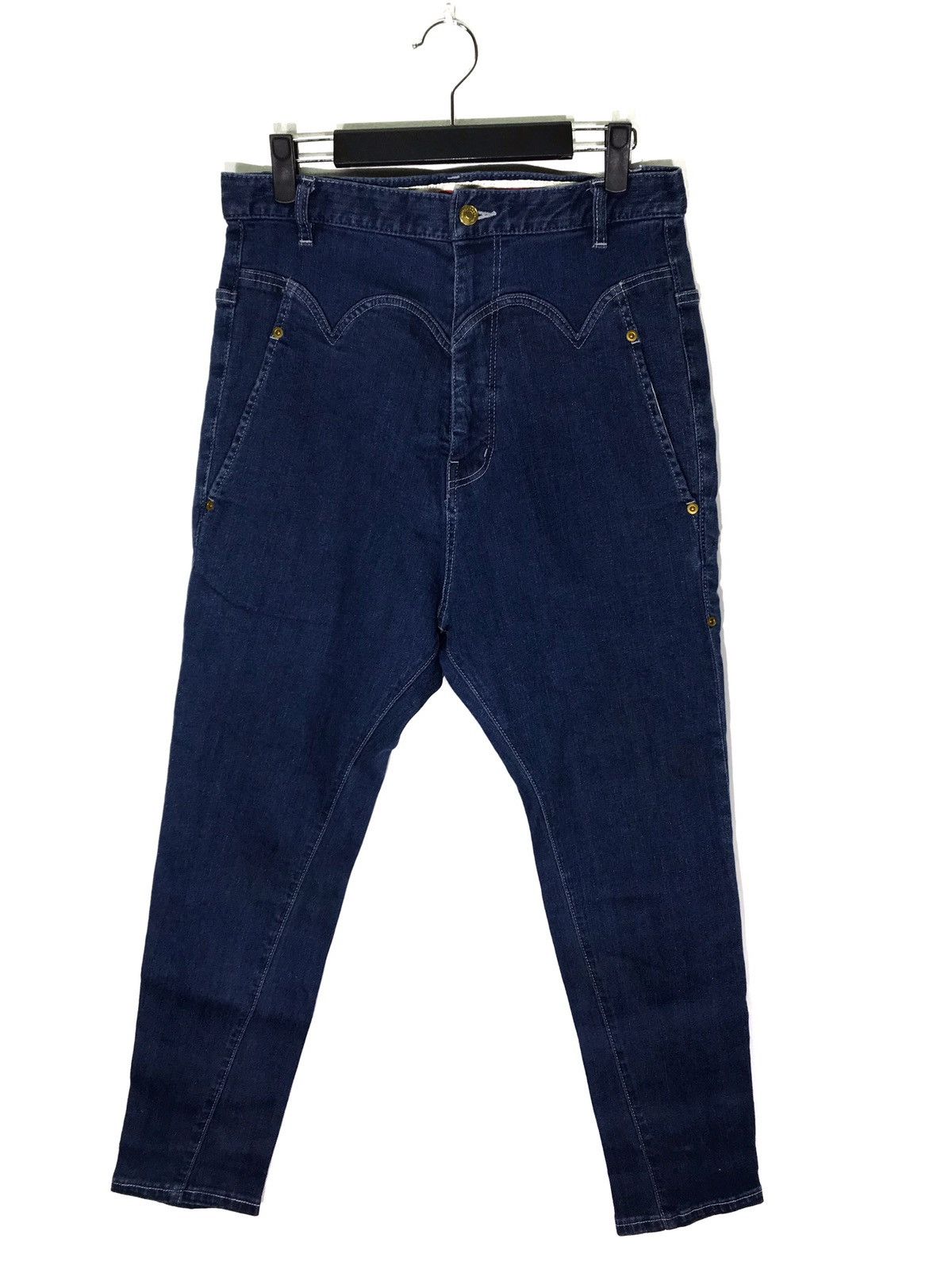 Issey Miyake Mercibeaucoup Double Waist Low Crotch Slim Jeans Eri Utsugi Size US 32 / EU 48 - 3 Thumbnail